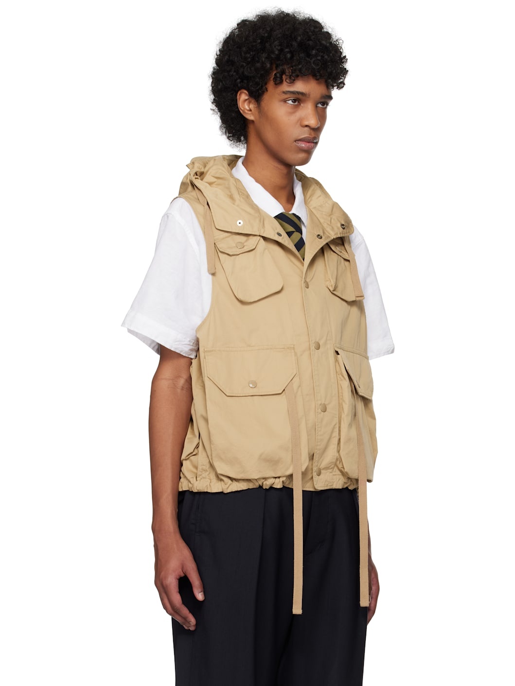 Beige Field Vest - 2