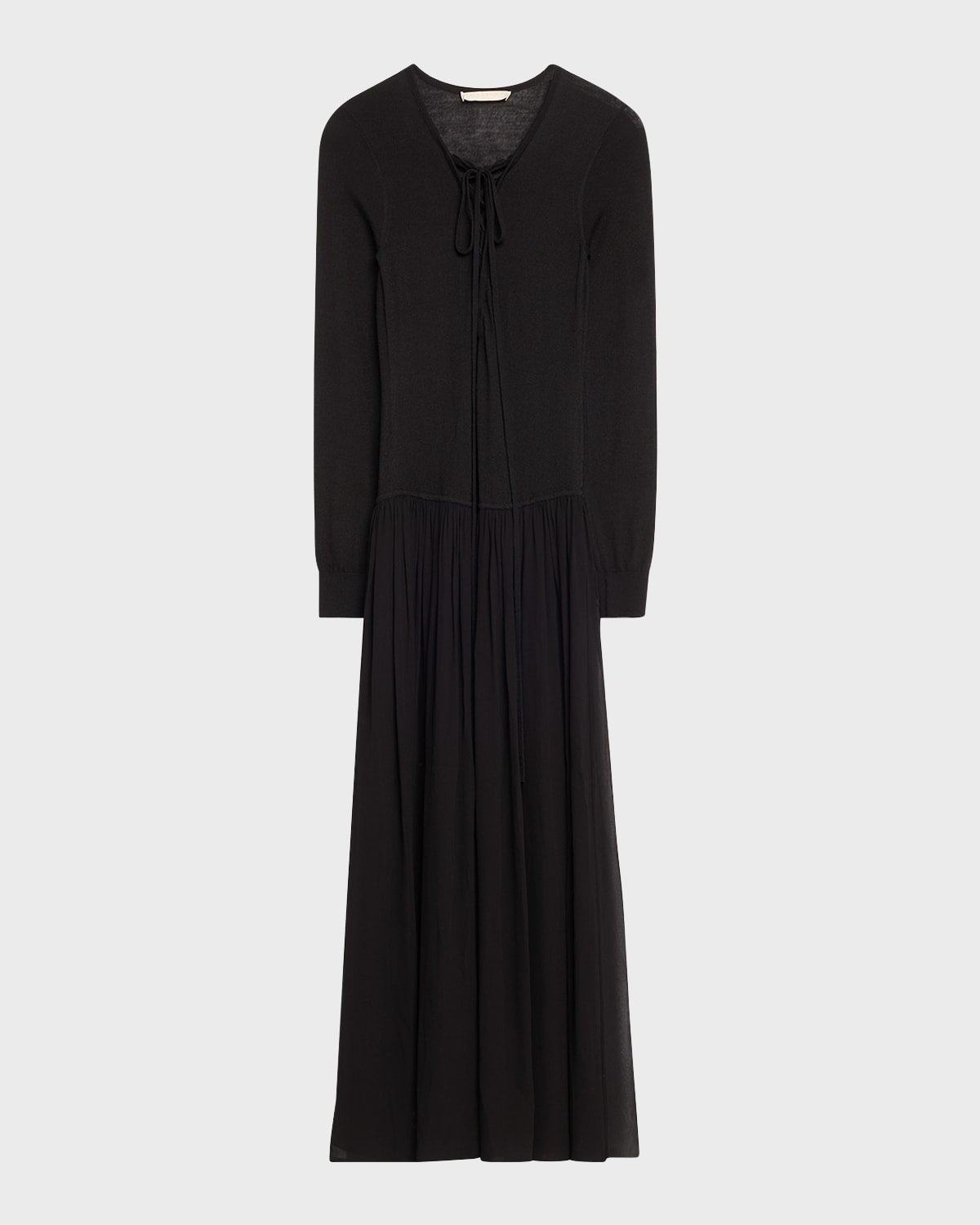 Colette Long-Sleeve Drop Waist Dress - 1