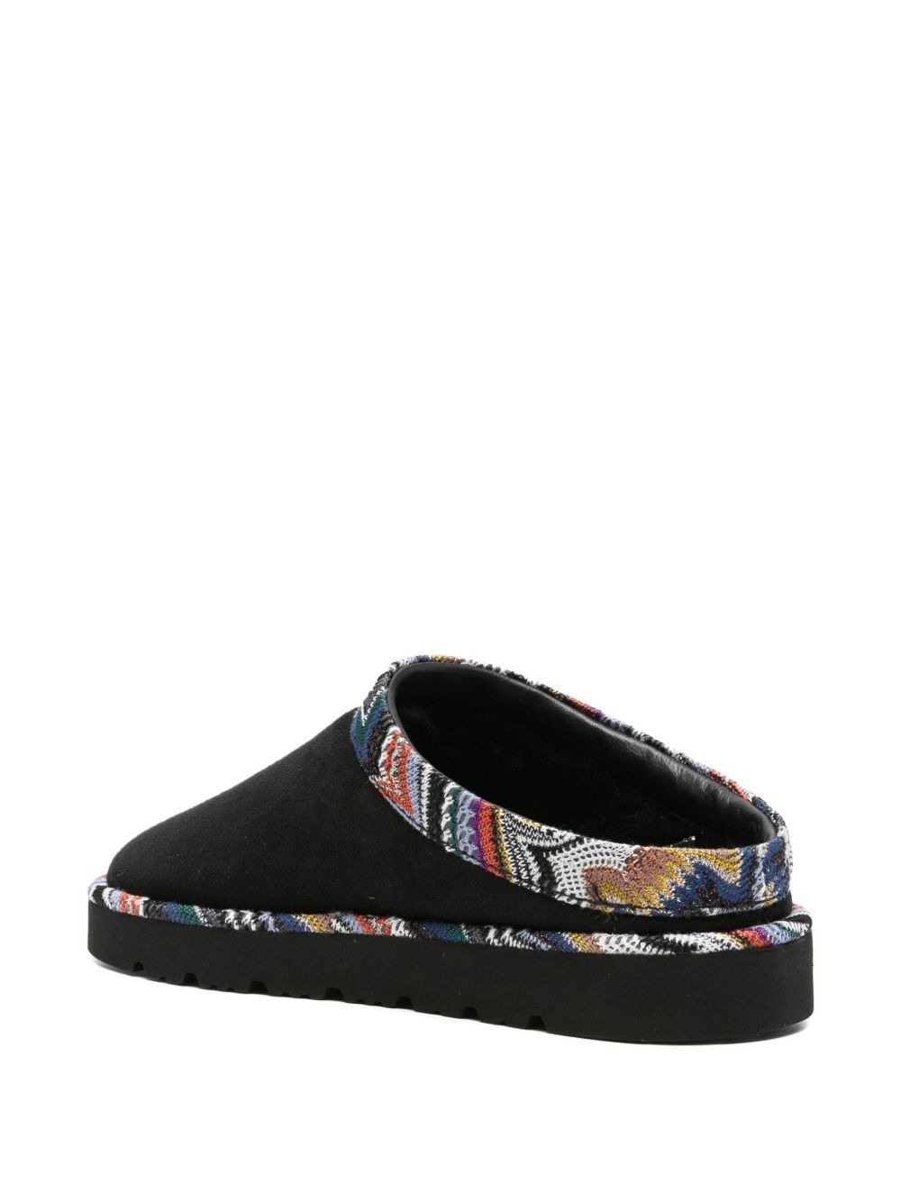patterned-trim slippers - 3