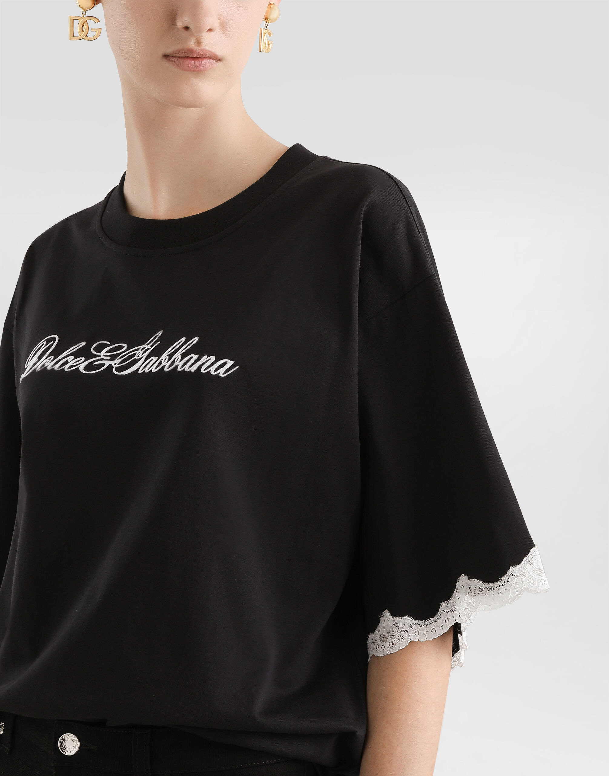 jersey t-shirt with embroidery - 4