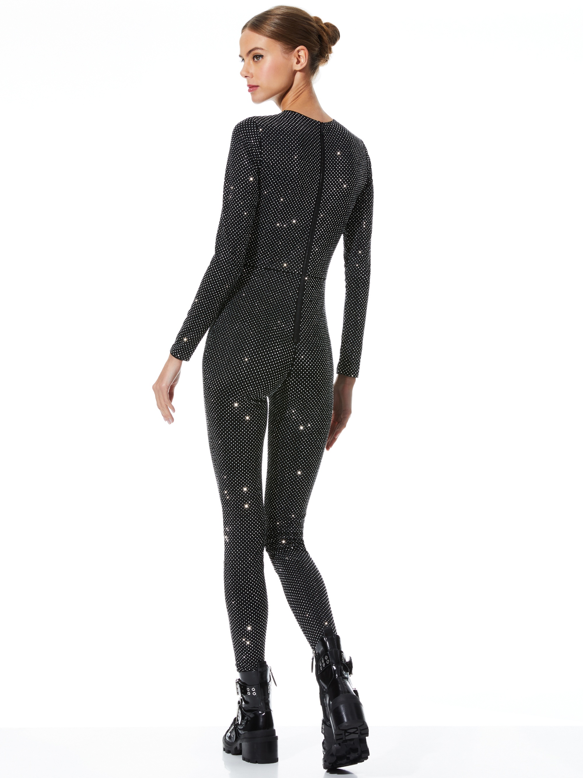 FREDDIE CREWNECK EMBELLISHED CATSUIT - 3