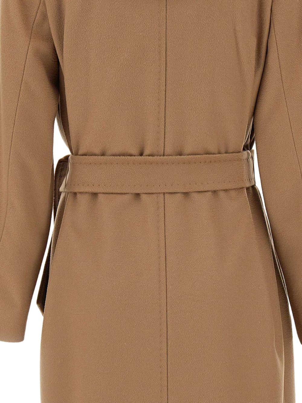 belted wool double-breasted coat - 4