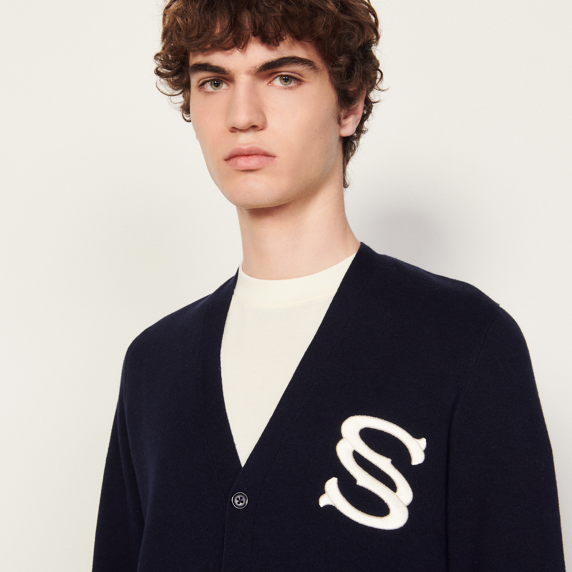 Wool cardigan with embroidery - 5