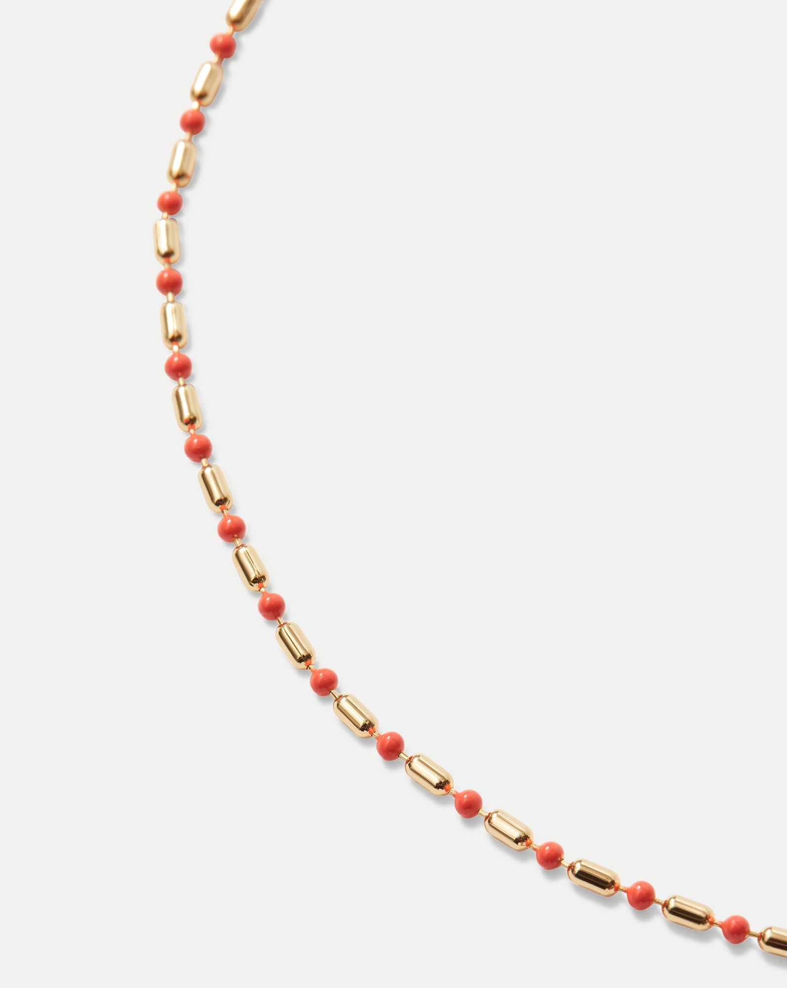 ENAMEL BEAD CHAIN NECKLACE - 2