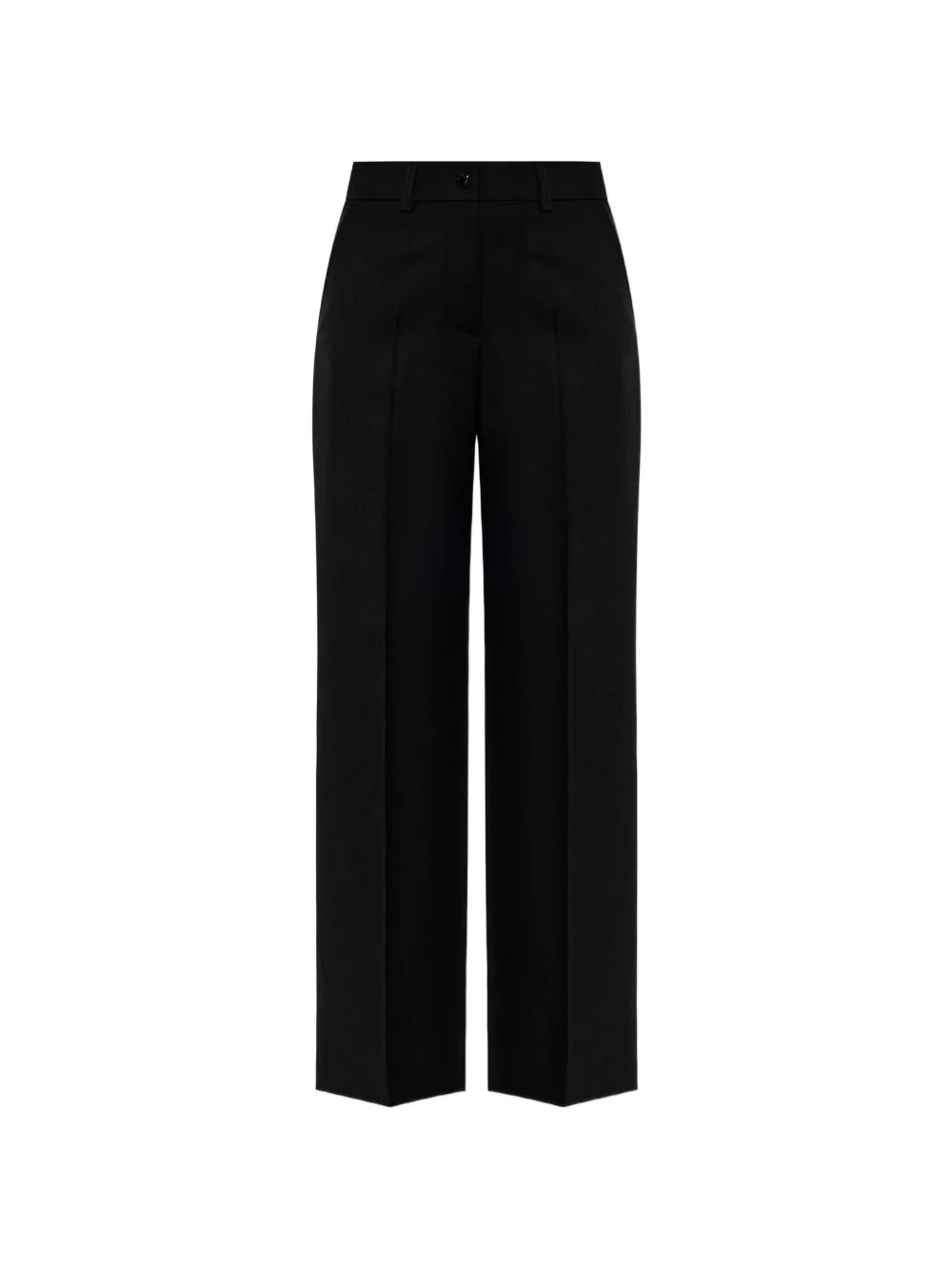 logo-patch straight-leg trousers - 1