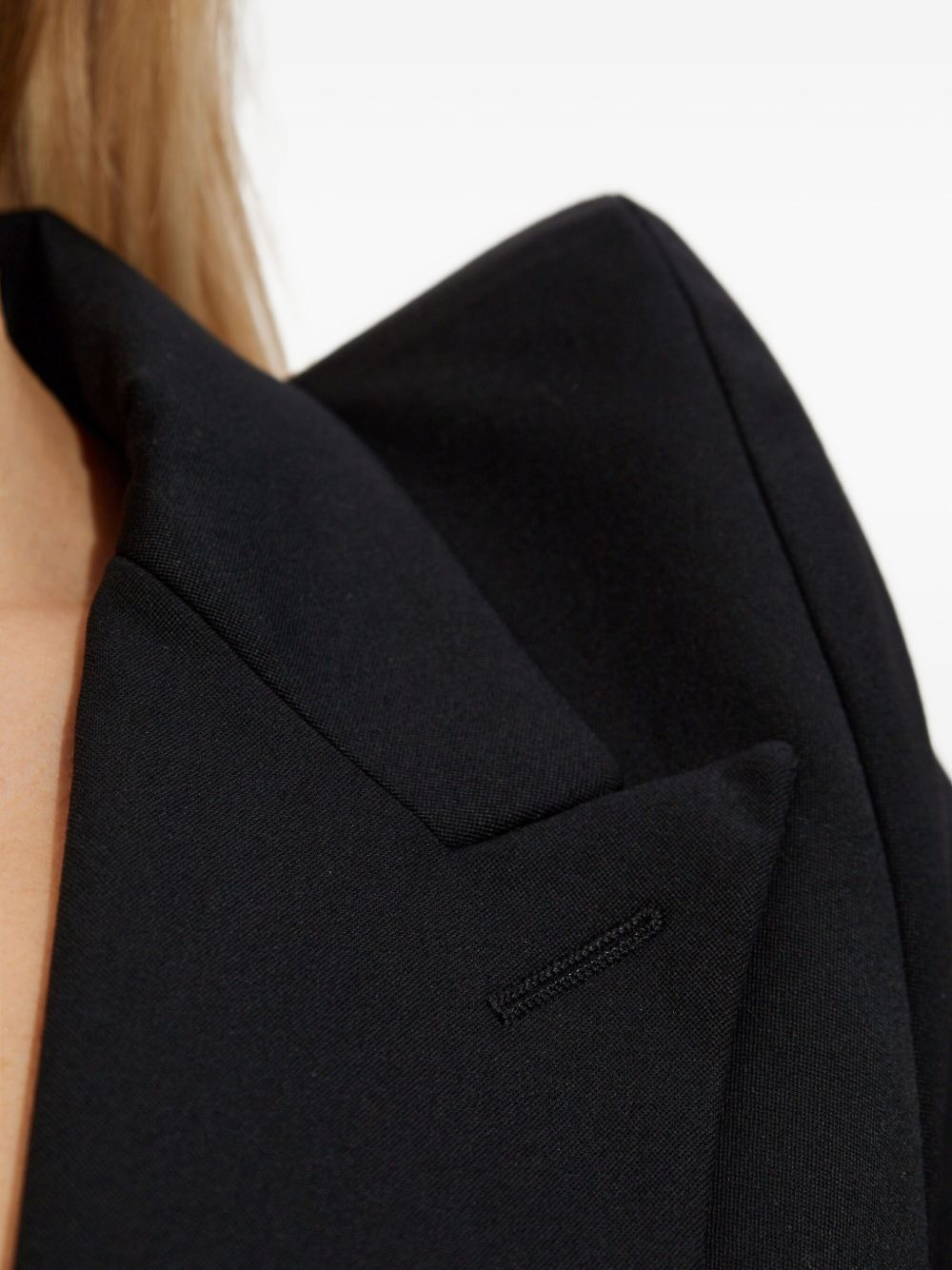 padded-shoulder double-breasted jacket - 5