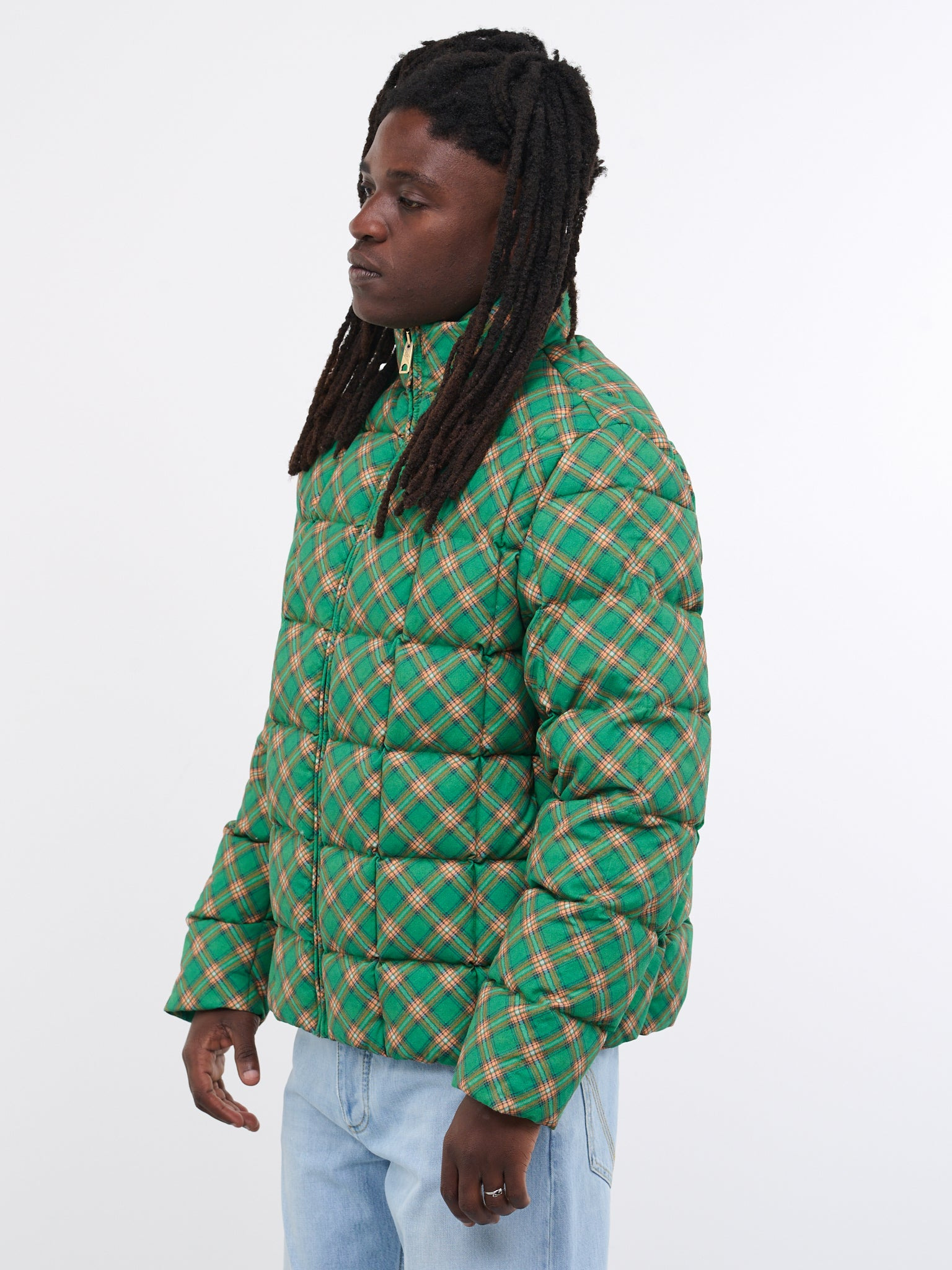 Plaid Puffer Jacket - 2