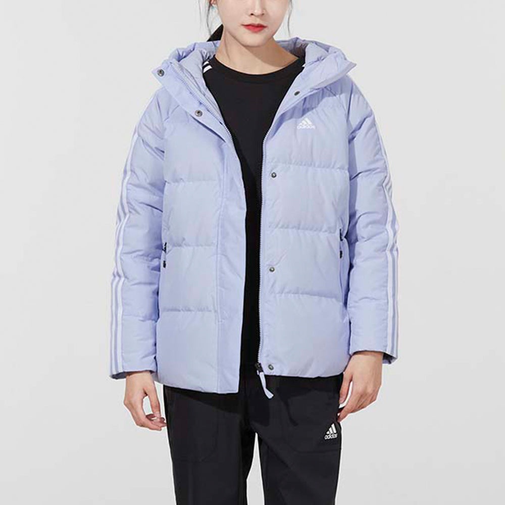 (WMNS) adidas Faux Suede Puffy Down Jacket Asia Sizing 'Purple' H20811 - 6