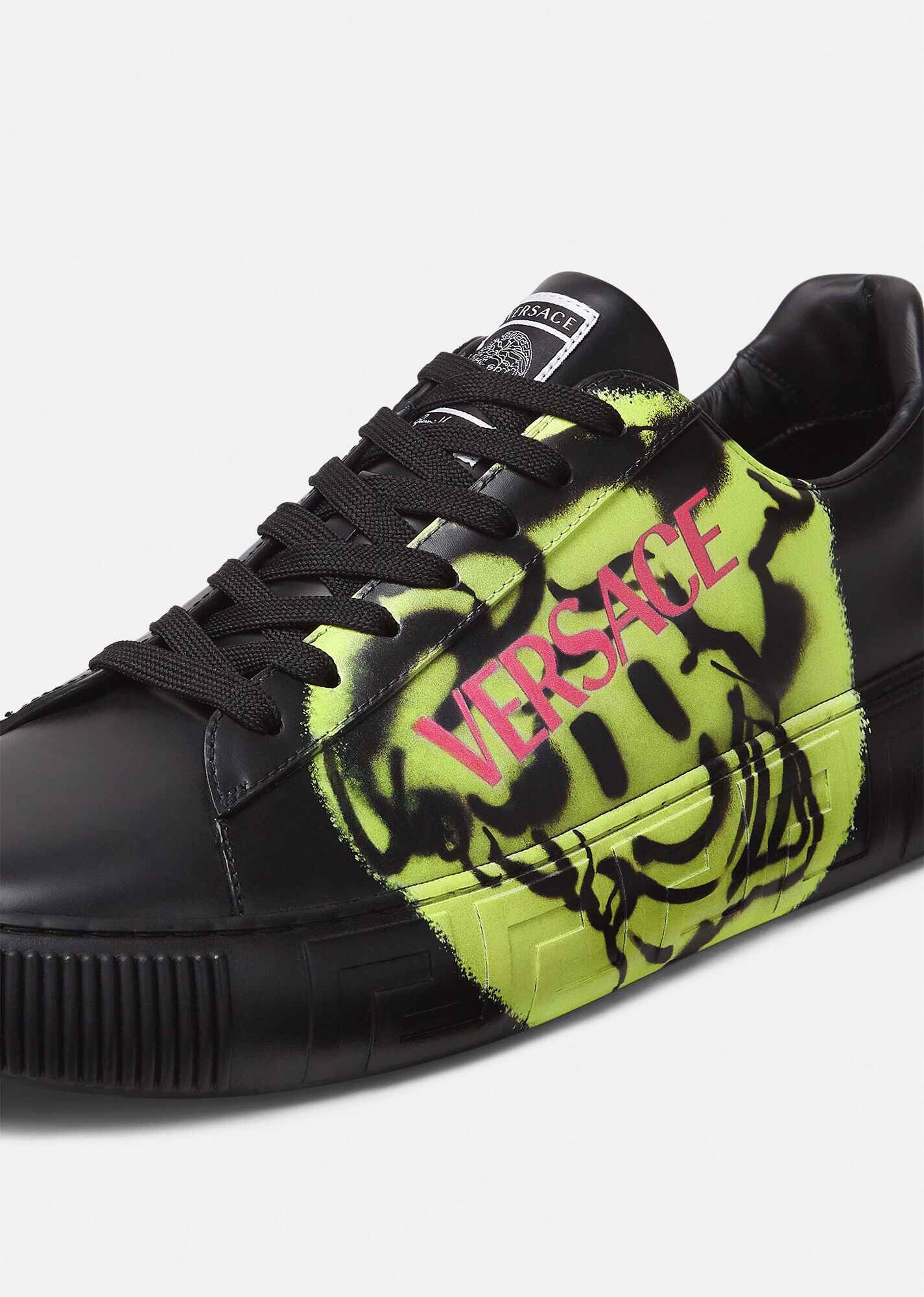 Greca Medusa Tag Sneakers - 4