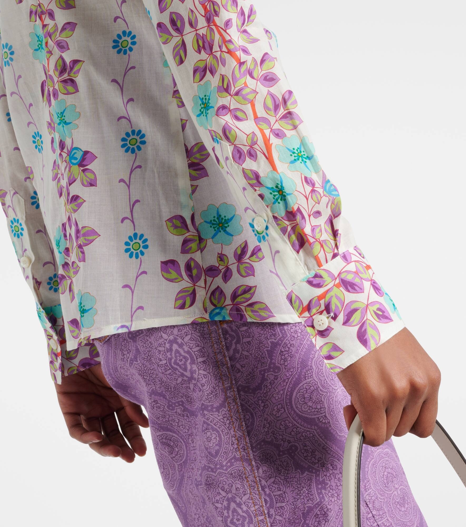 Floral cotton shirt - 5