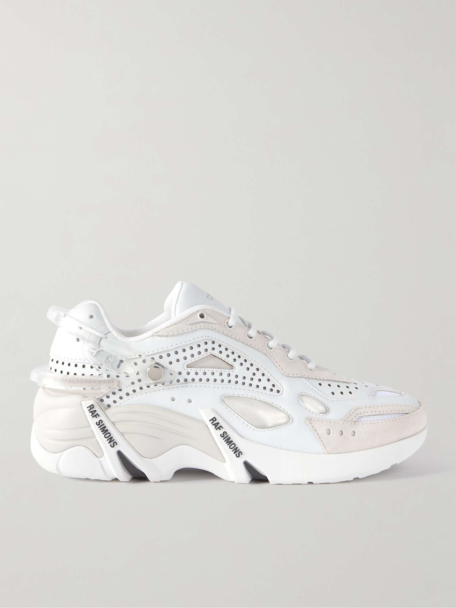 Cylon-21 Suede-Trimmed Rubber Sneakers - 1