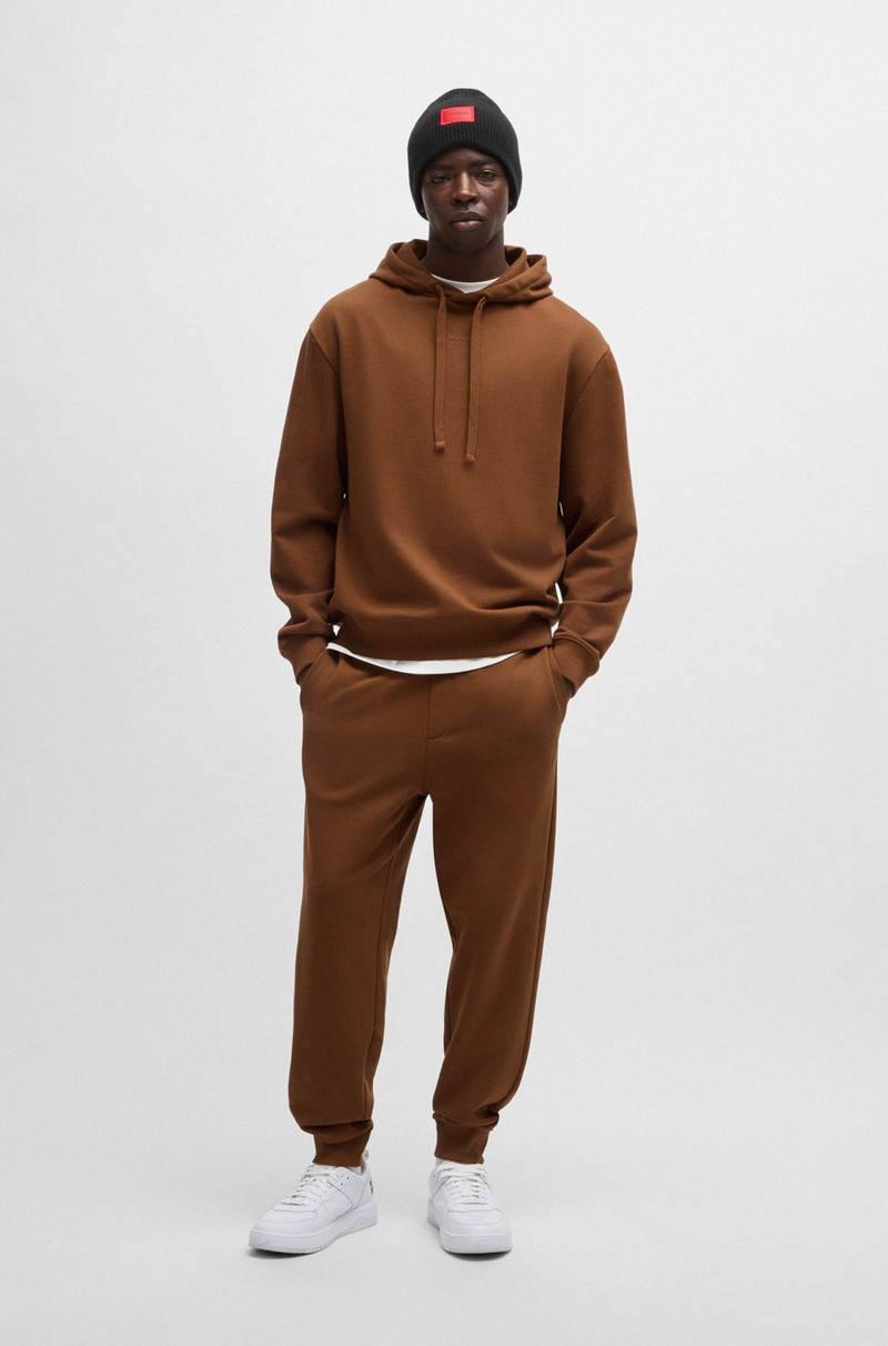 HUGO COTTON-TERRY TRACKSUIT BOTTOMS WITH LOGO PRINT outlook
