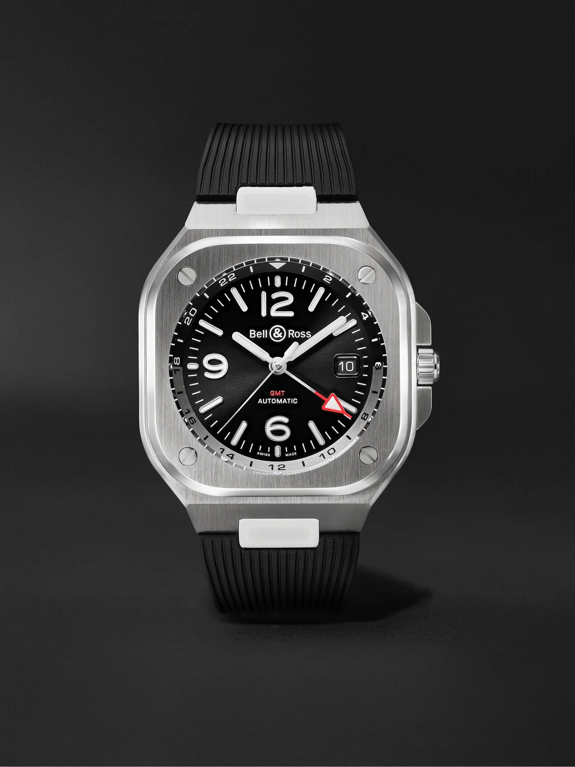 BR 05 Automatic GMT Stainless Steel Watch, Ref. BR05G-BL-ST/SRB - 1