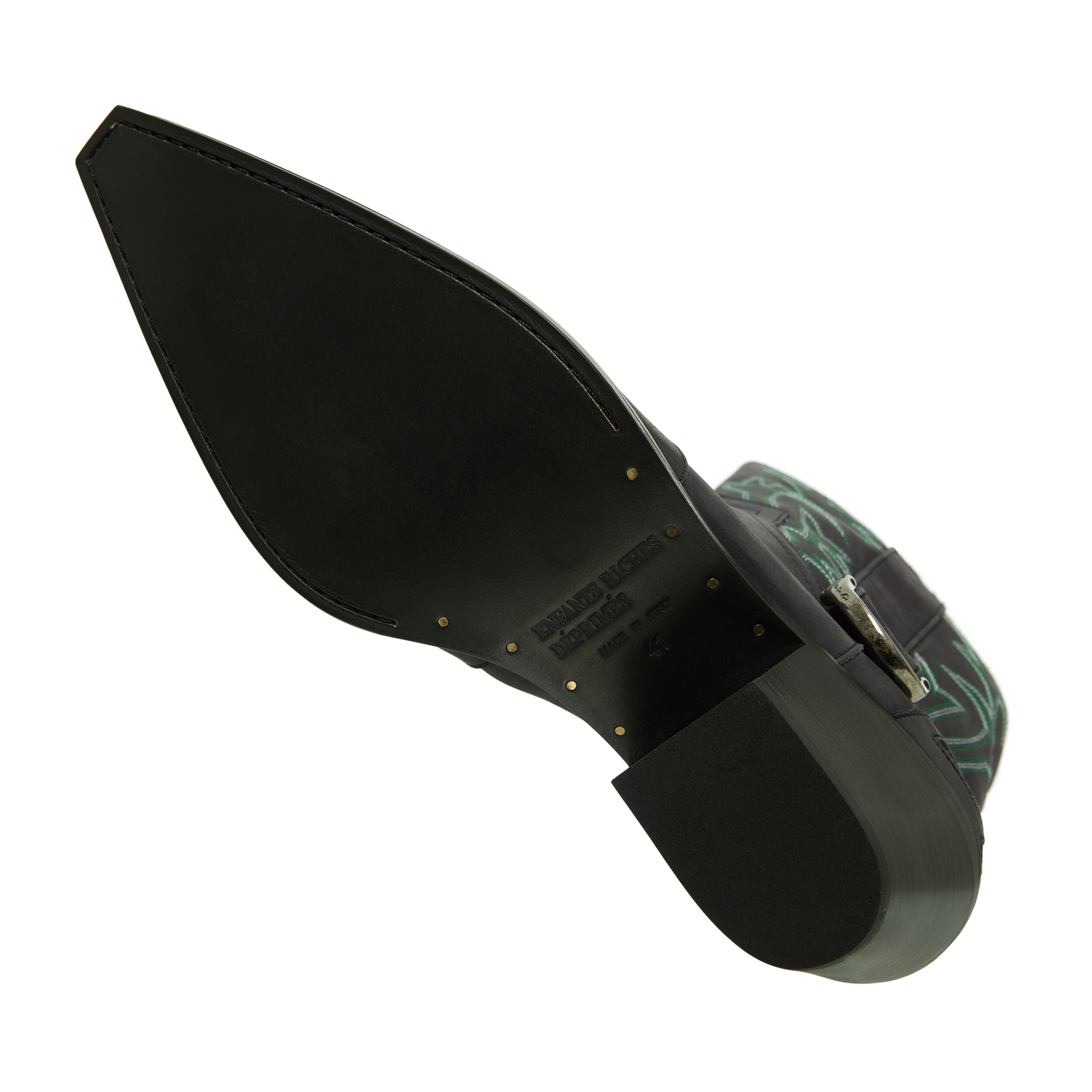 EMBROIDERED LEATHER BOOTS - 5