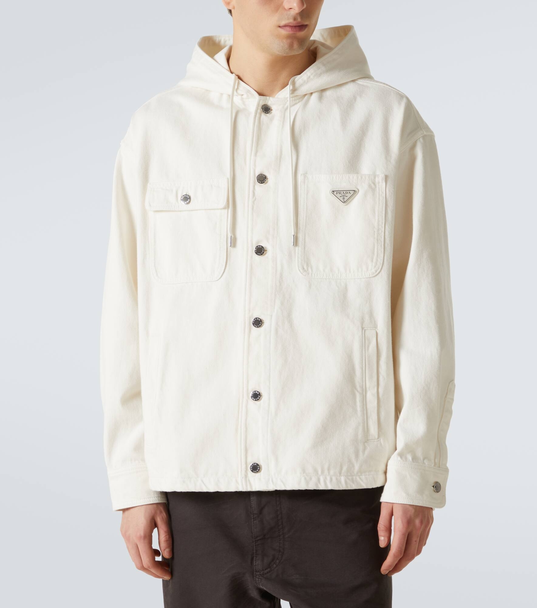 Hooded denim jacket - 3