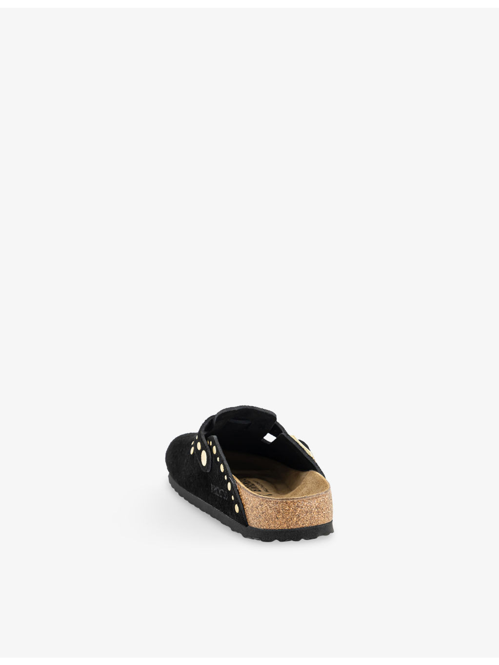 Boston Stud-Embellished Suede Clogs - 4