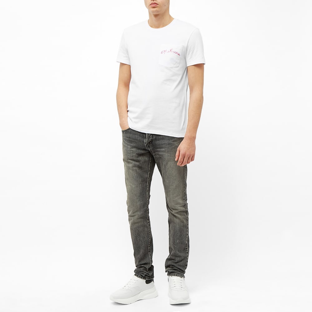 Alexander McQueen Chain Stitch Pocket Tee - 5