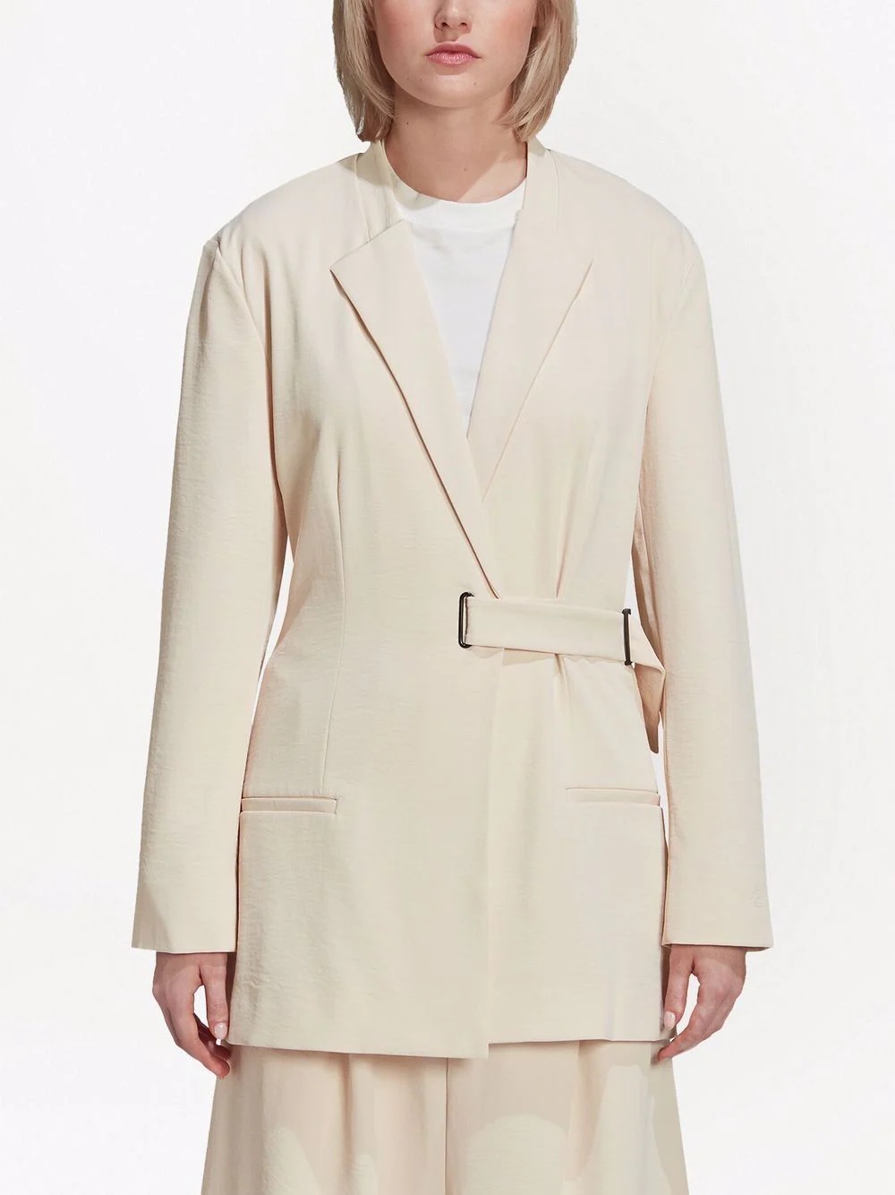 oversized-belted blazer - 3
