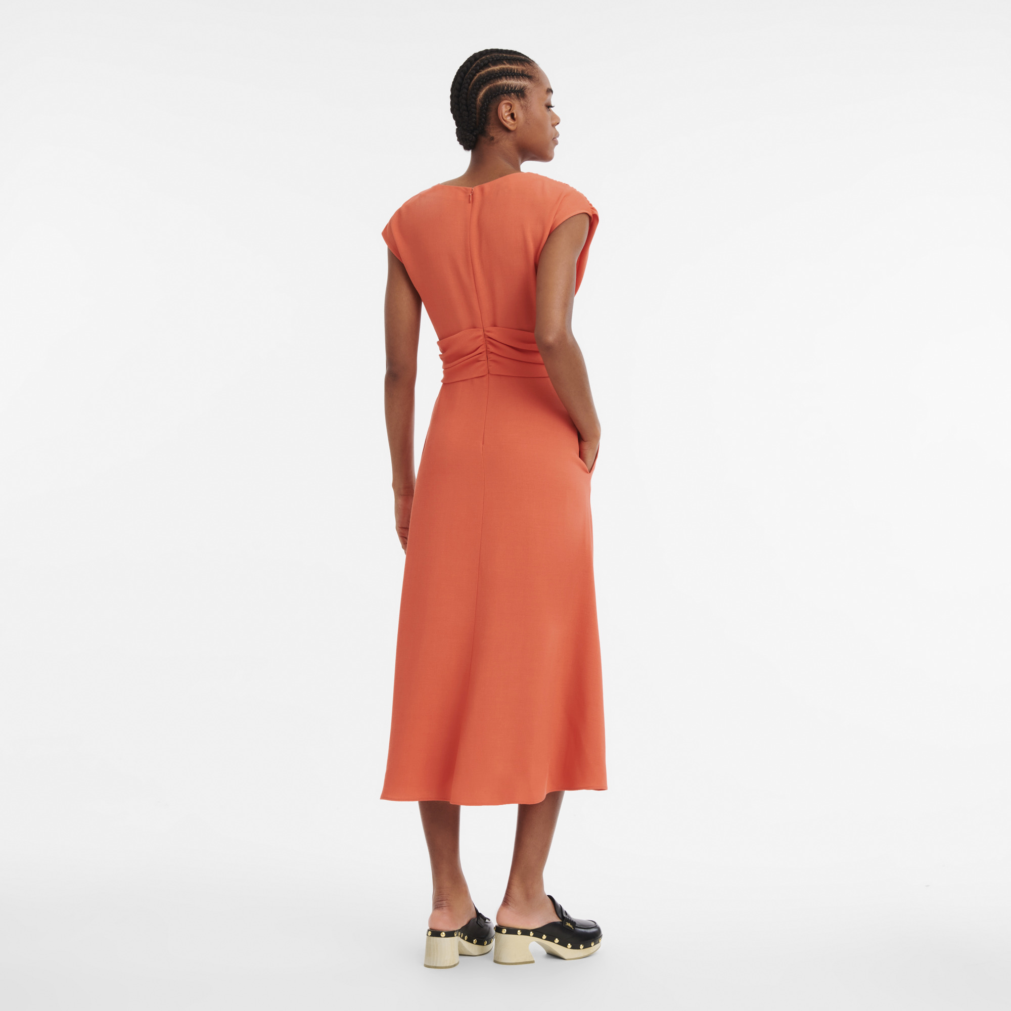 Dress Orange - Crepe - 3