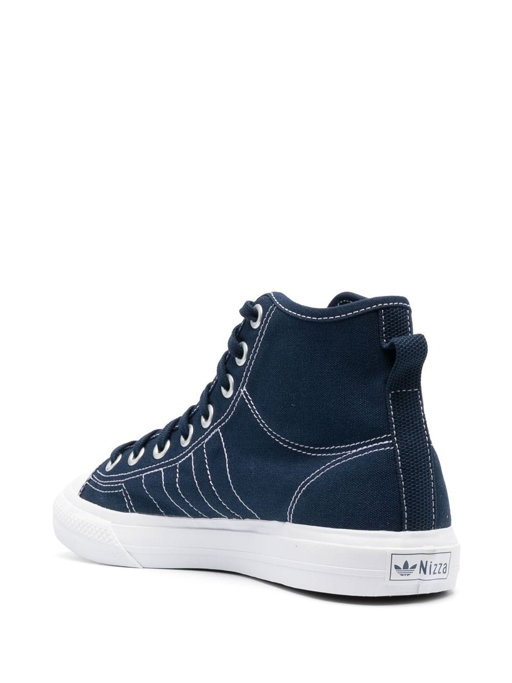 lace-up high-top sneakers - 3