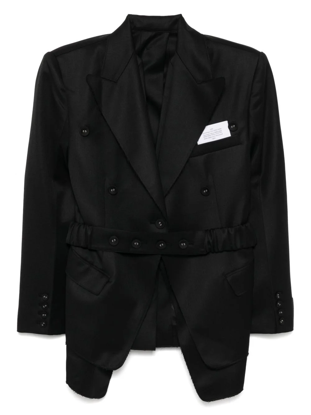 double layered blazer - 1