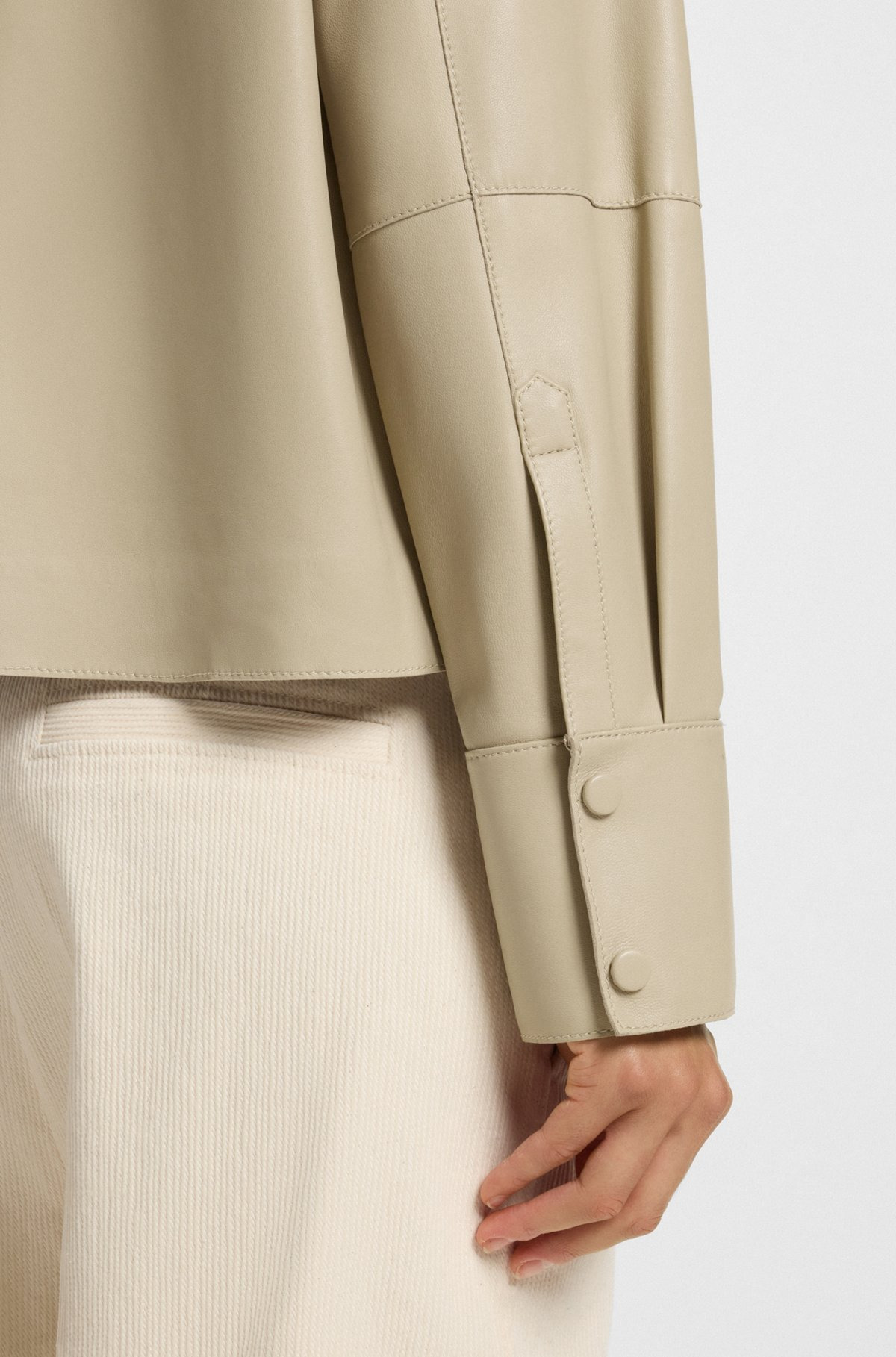 REGULAR-FIT BLOUSON JACKET IN NAPPA LEATHER - 6