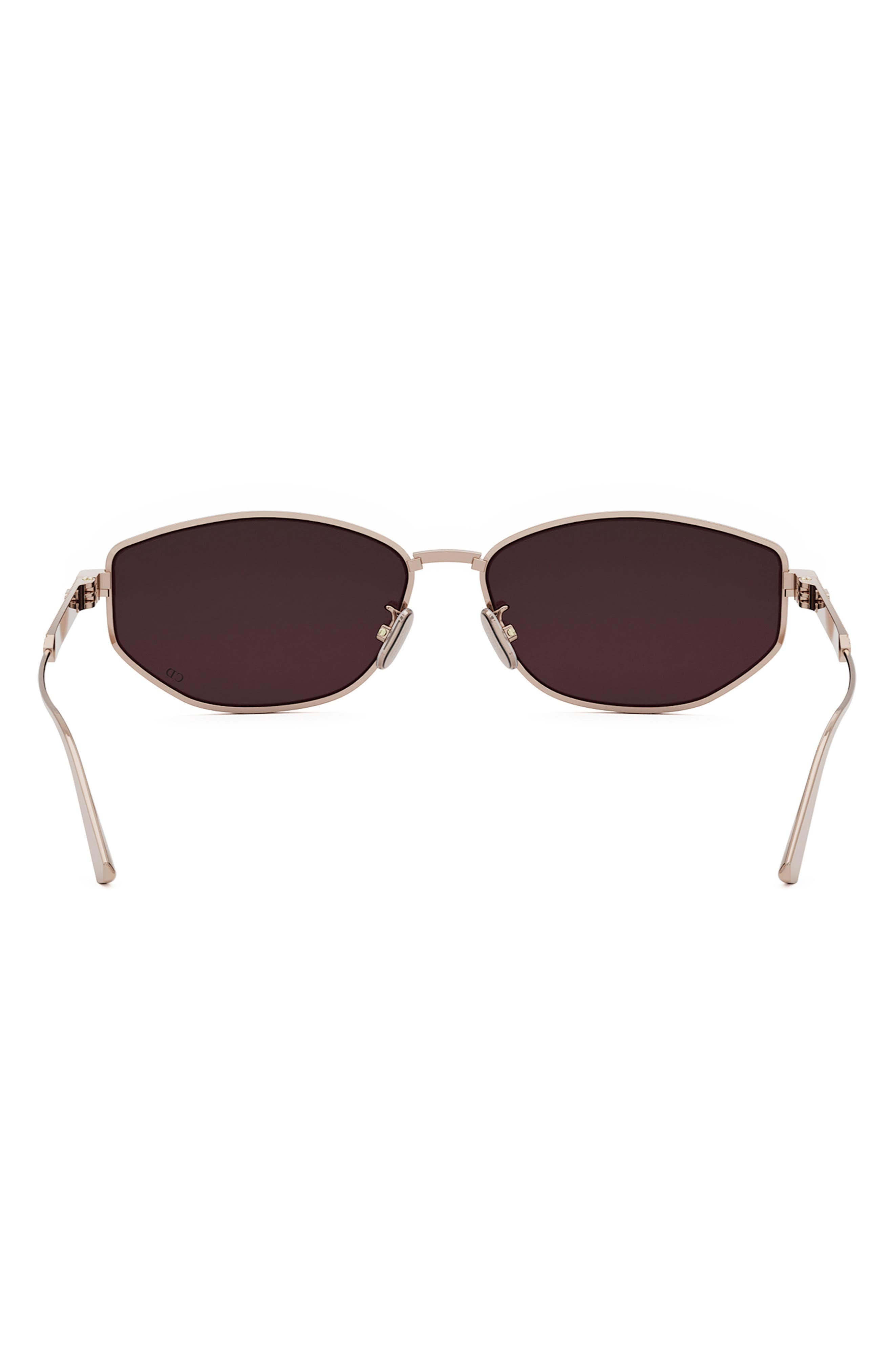 'DiorCannage B1U 57mm Oval Sunglasses in Shiny Rose Gold /Bordeaux at Nordstrom - 4