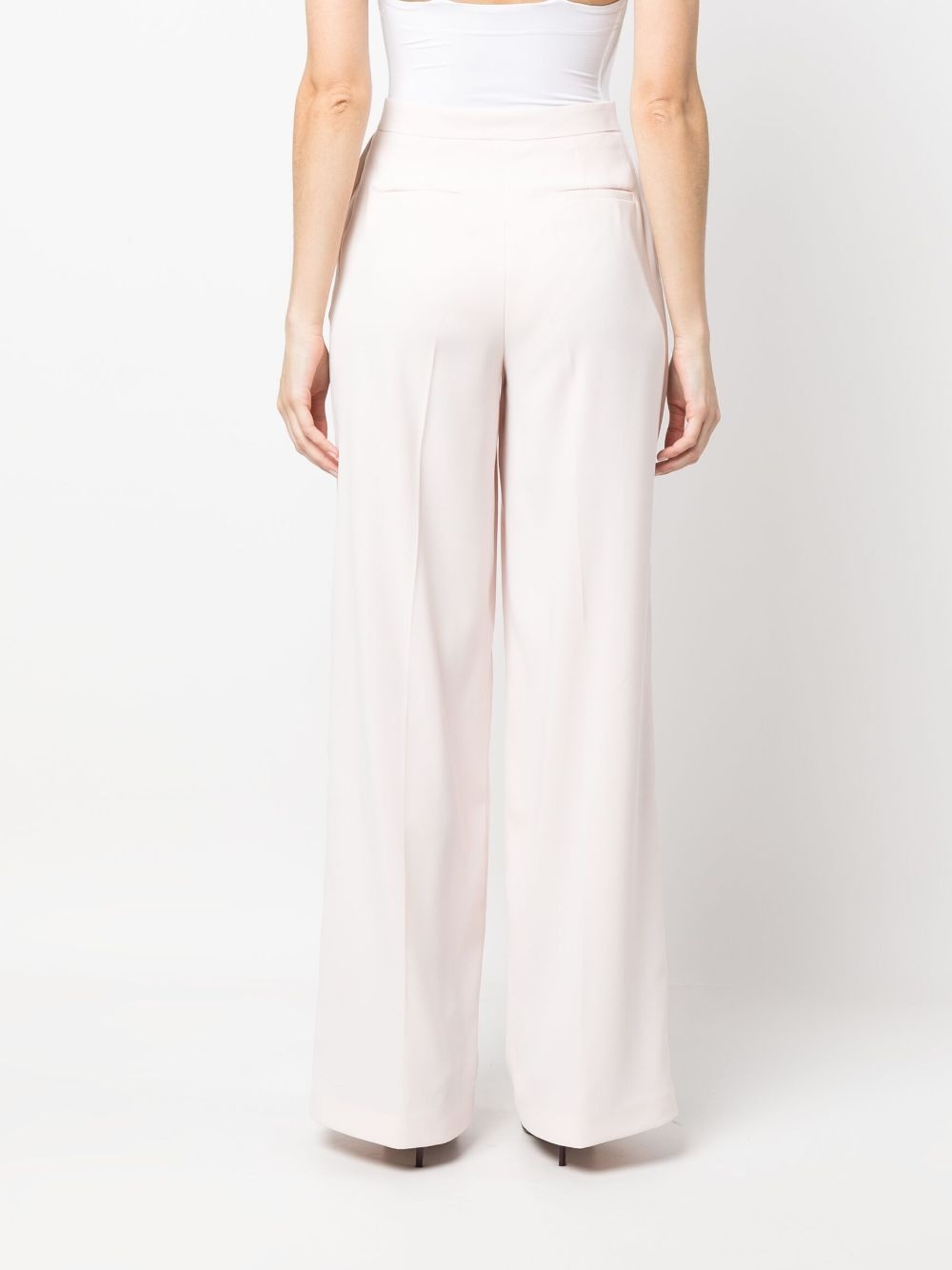 pressed-crease tailored trousers - 4