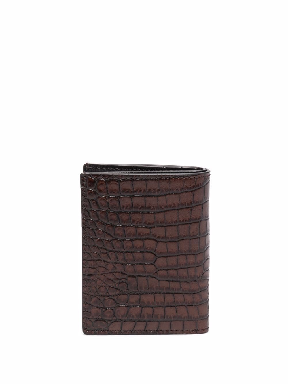 croco-embossed wallet - 2