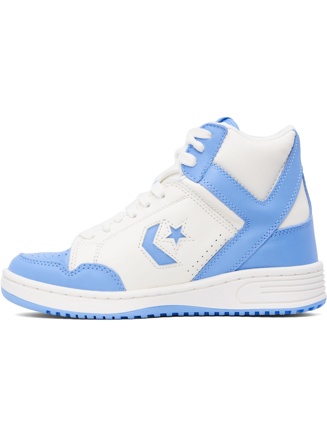 Blue & Off-White Weapon Mid Top Sneakers - 3
