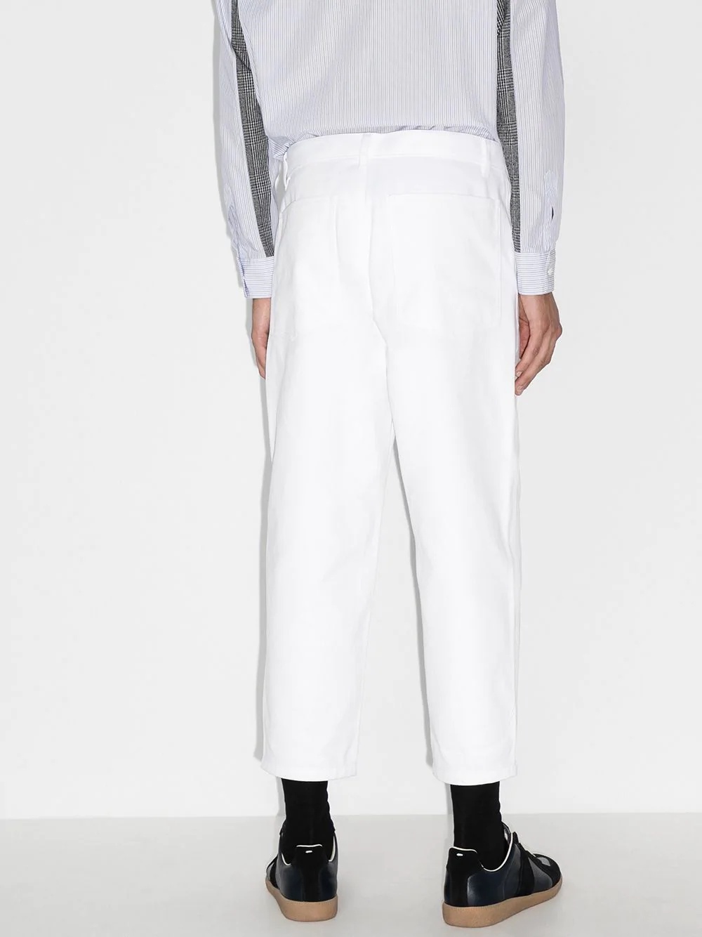 cropped cotton trousers - 3