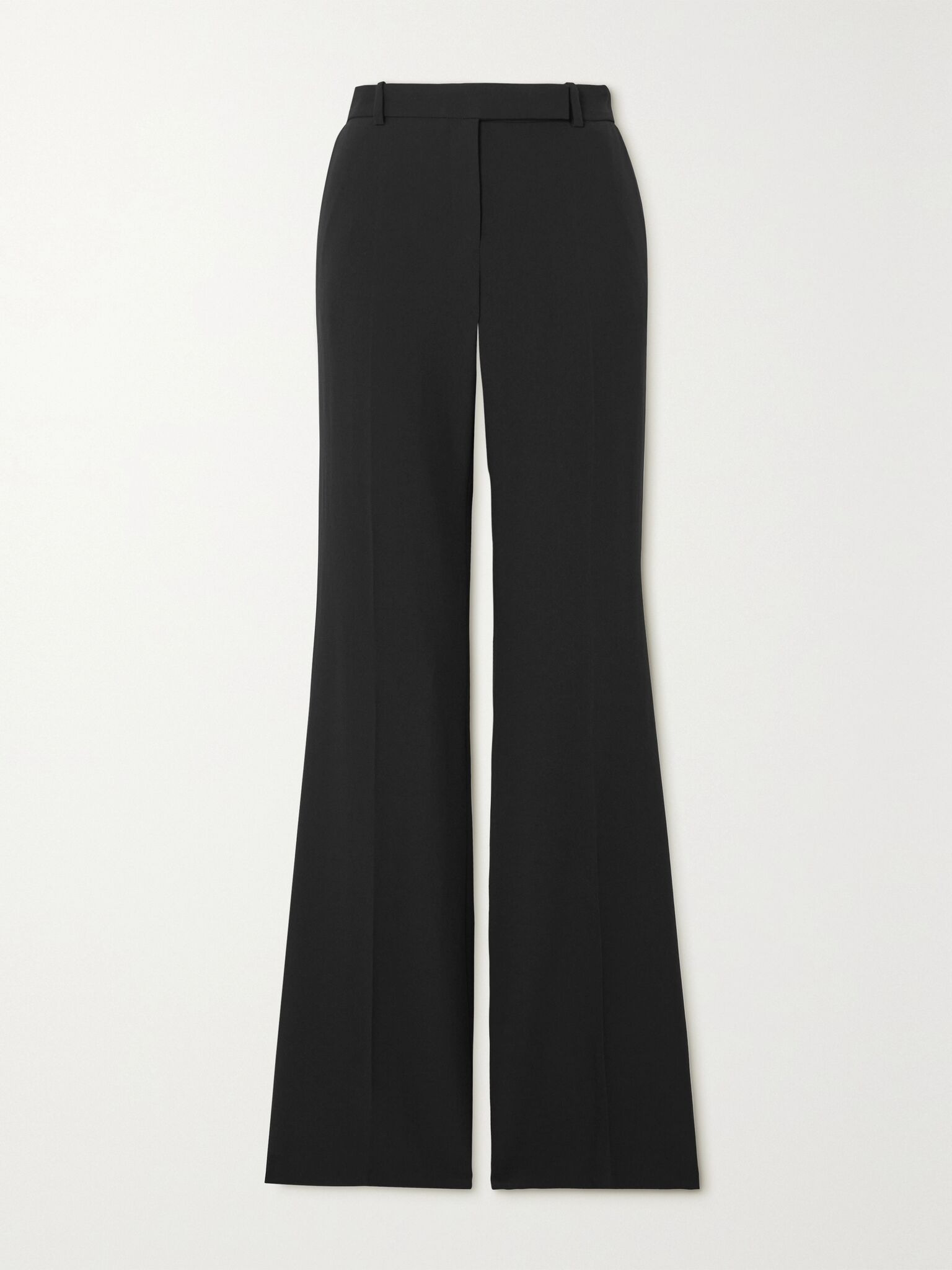 Crepe bootcut pants Black - 1