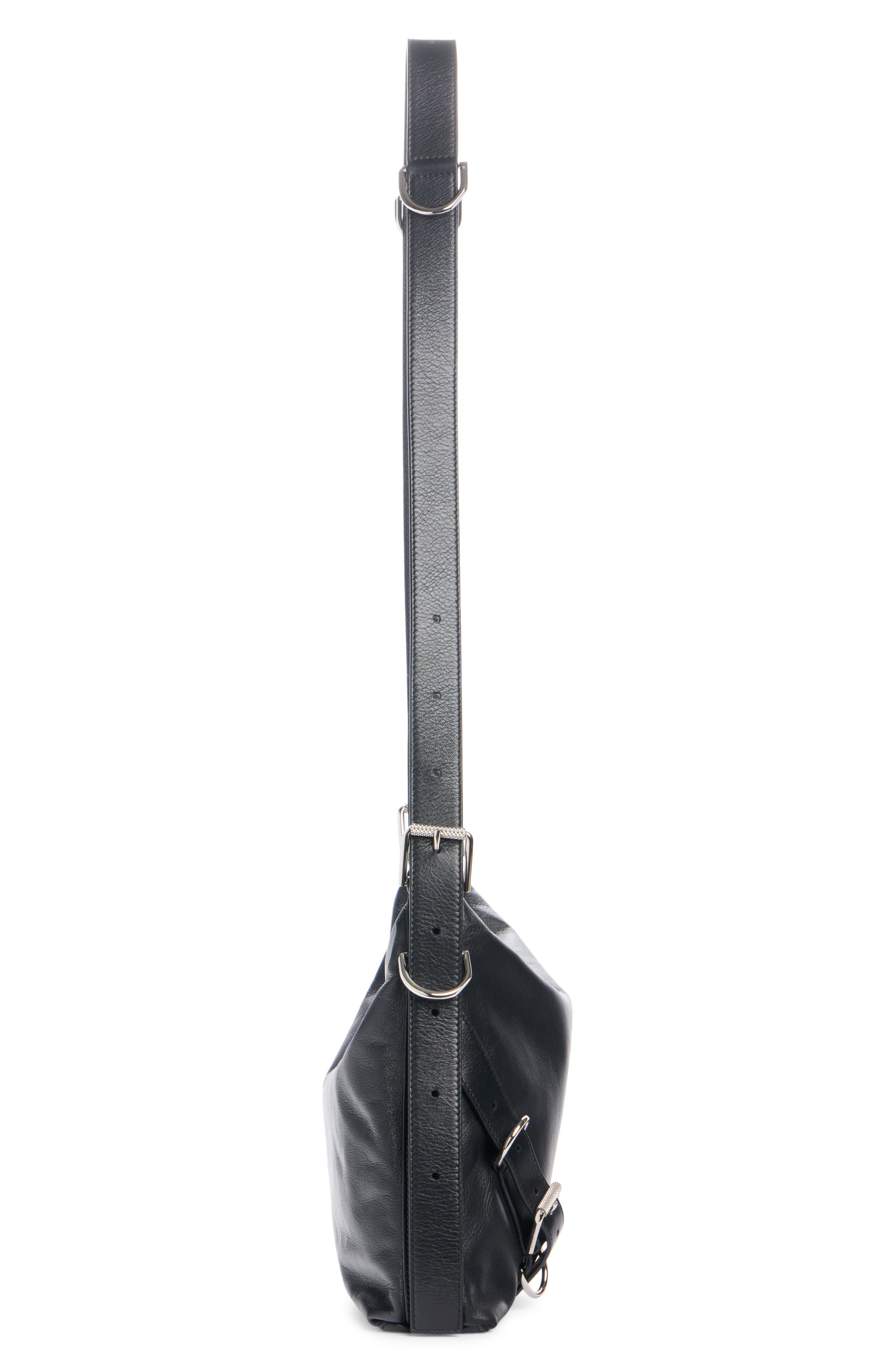 Extra-Large Voyou Leather Crossbody Bag - 5