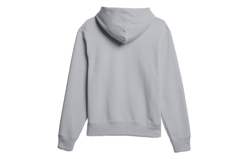 adidas adidas originals x Pw Basics Hood Embroidered Monogrammed Hooded Sweater Unisex Grey GM1947 outlook