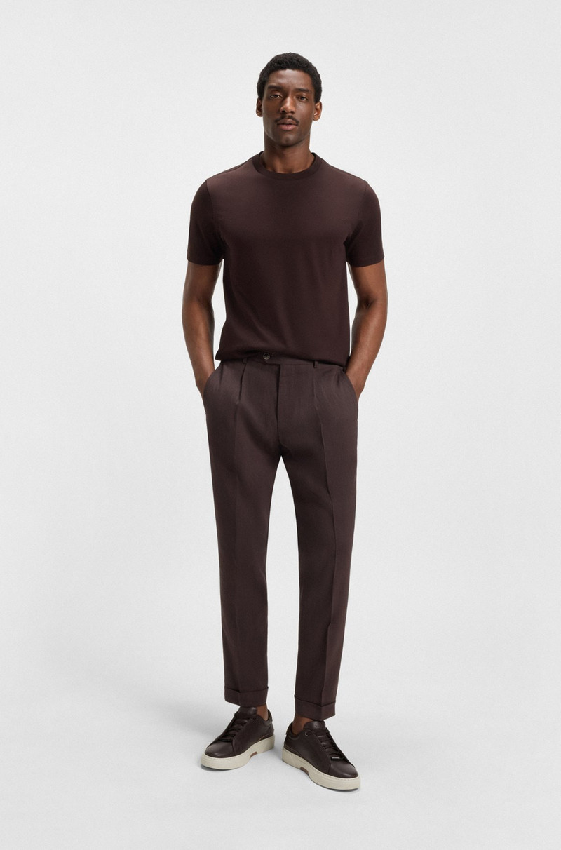 BOSS REGULAR-FIT T-SHIRT IN MERCERIZED COTTON outlook