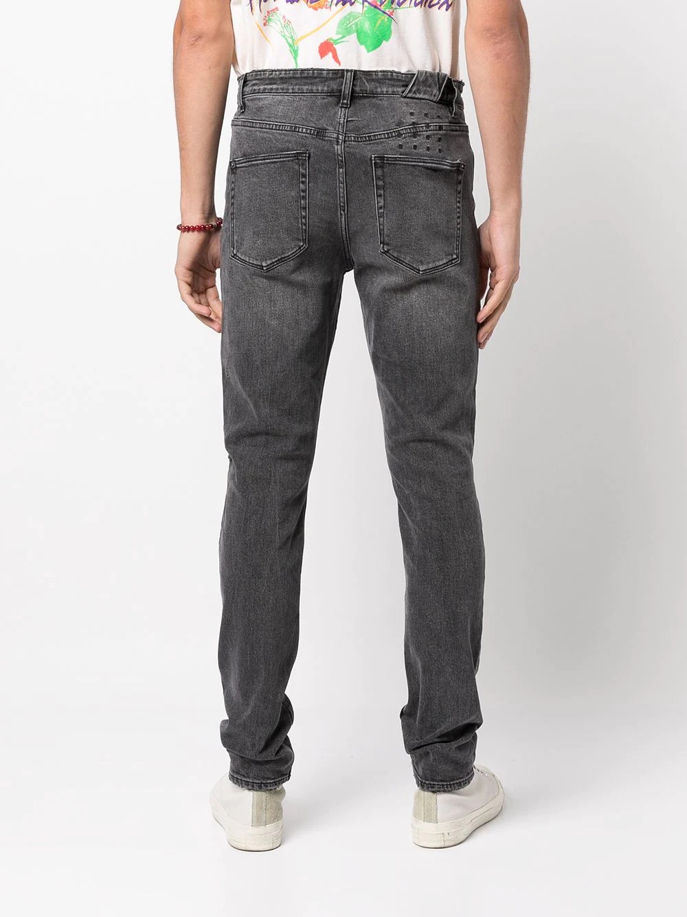 distressed-effect slim-fit jeans - 4