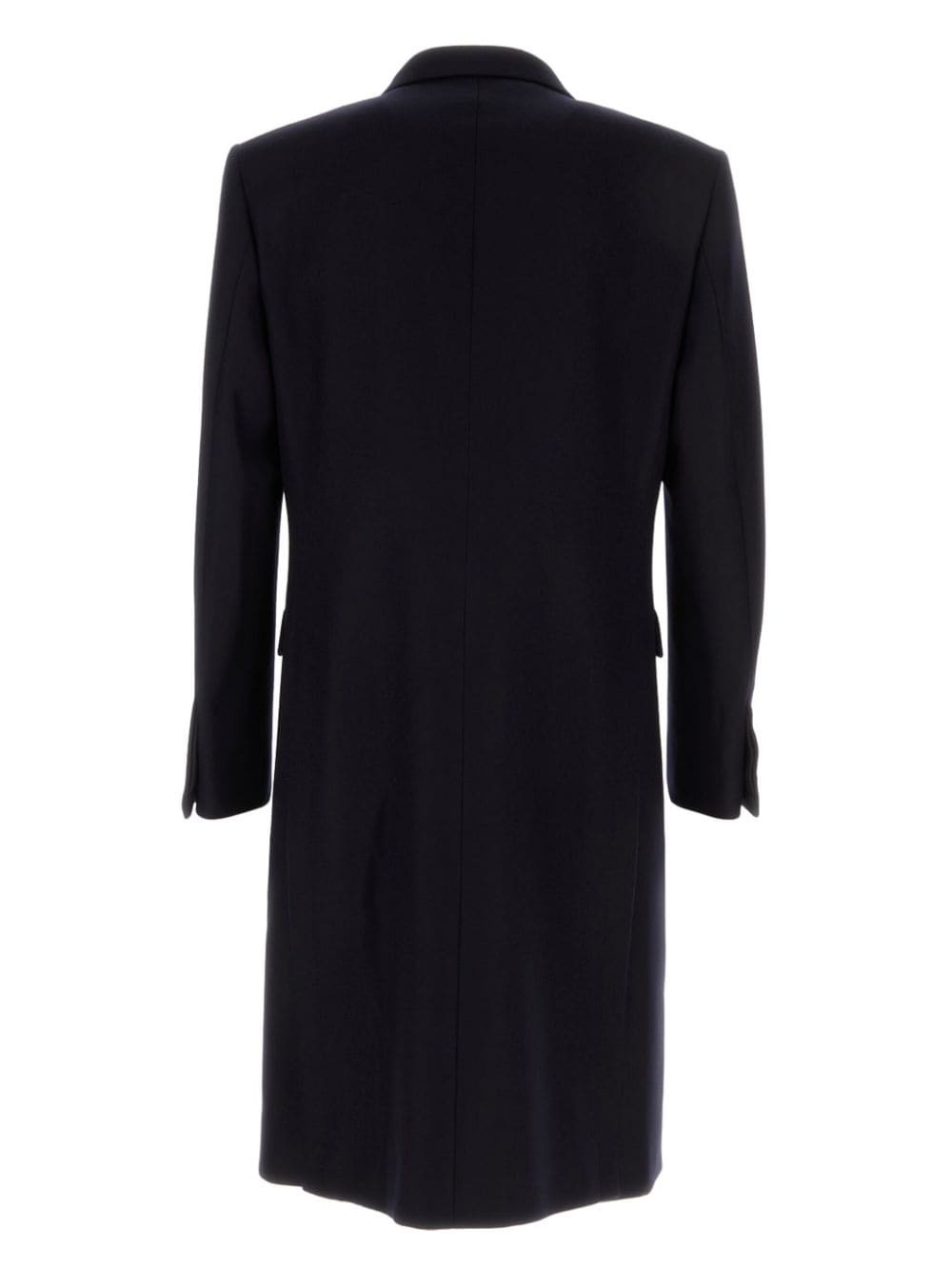 fitted long coat - 2