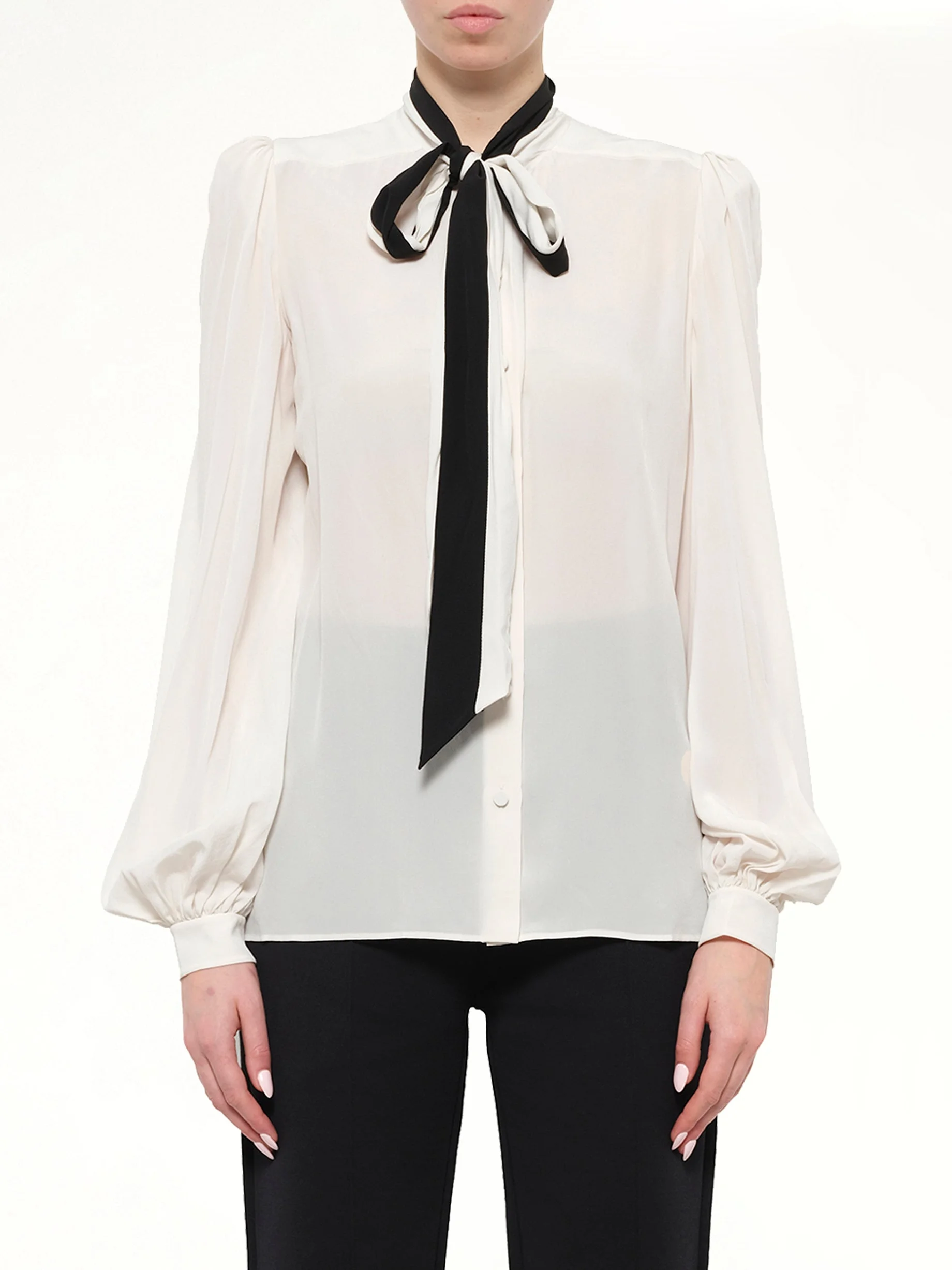 Podium Long Sleeve Tops in White - 1