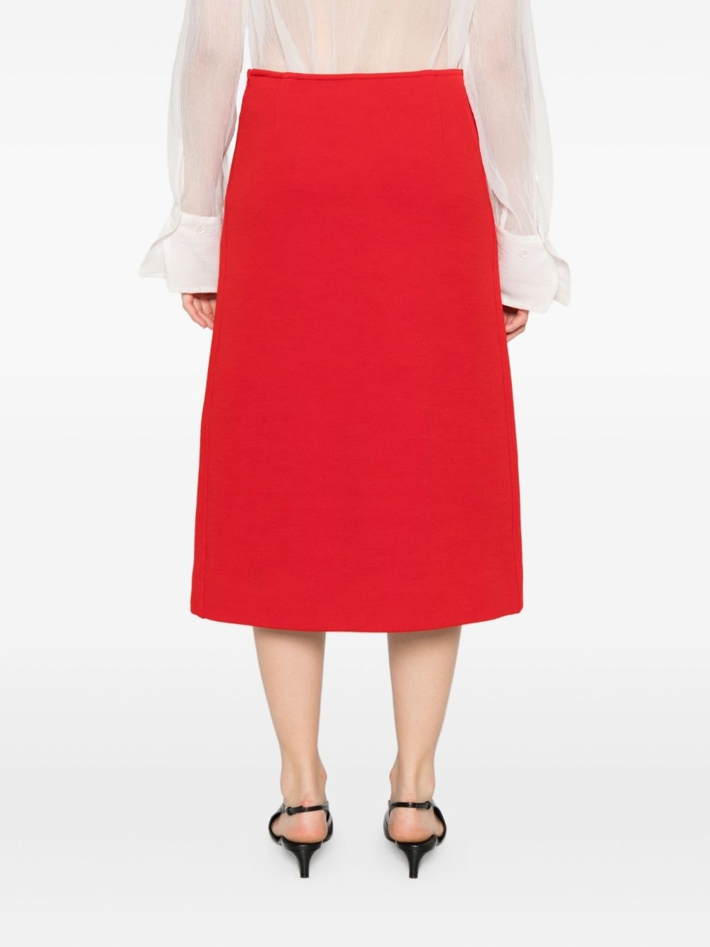 pocket-detail A-line skirt - 4