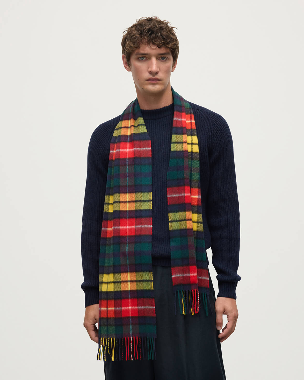 Buchanan Tartan Cashmere Scarf - 2
