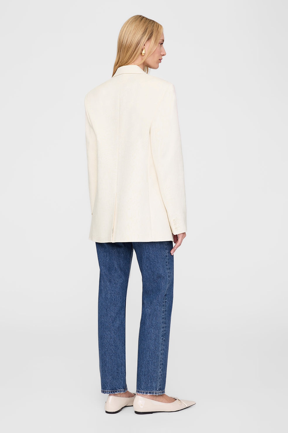 Jasmine Blazer - Cream - 3