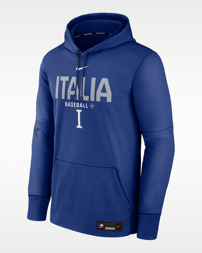 Italy National Baseball Team 2026 World Baseball Classic Authentic Collection Men's Nike Therma Pull 1