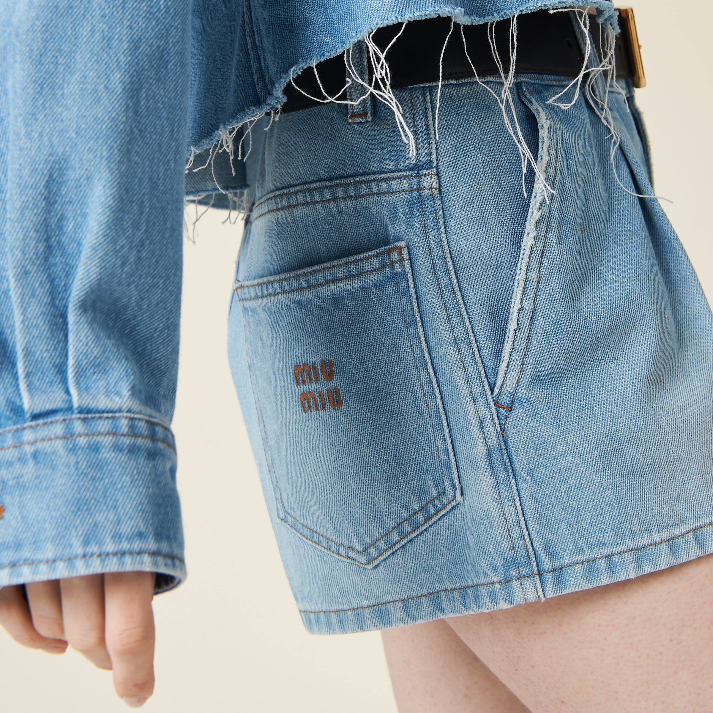 Denim shorts - 5