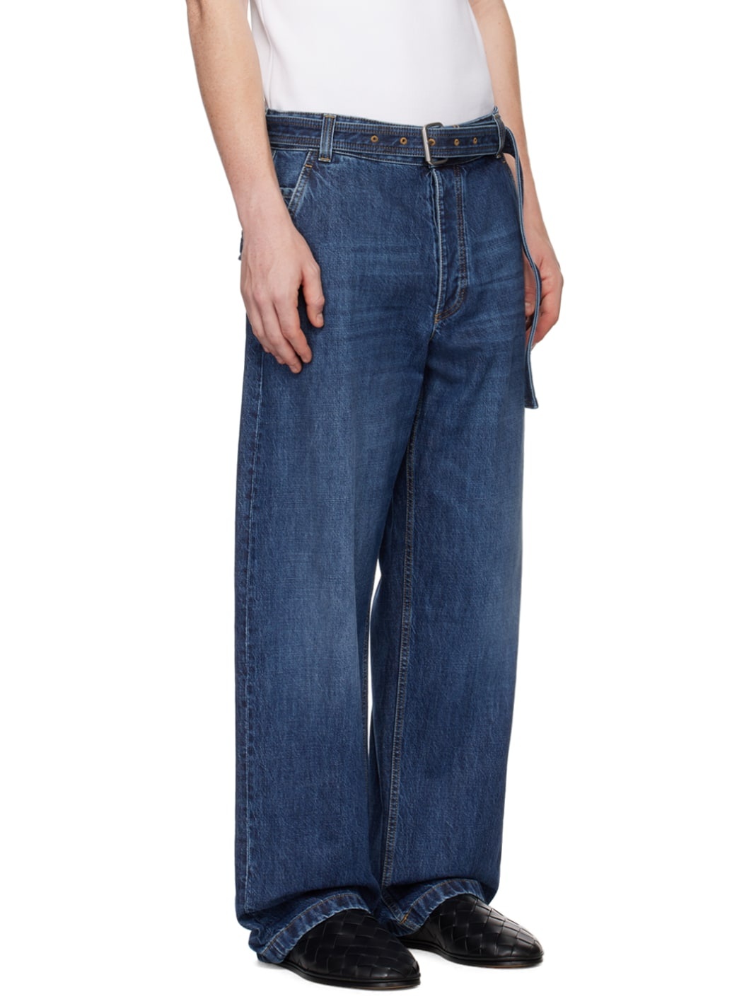 Indigo Belted Jeans - 2