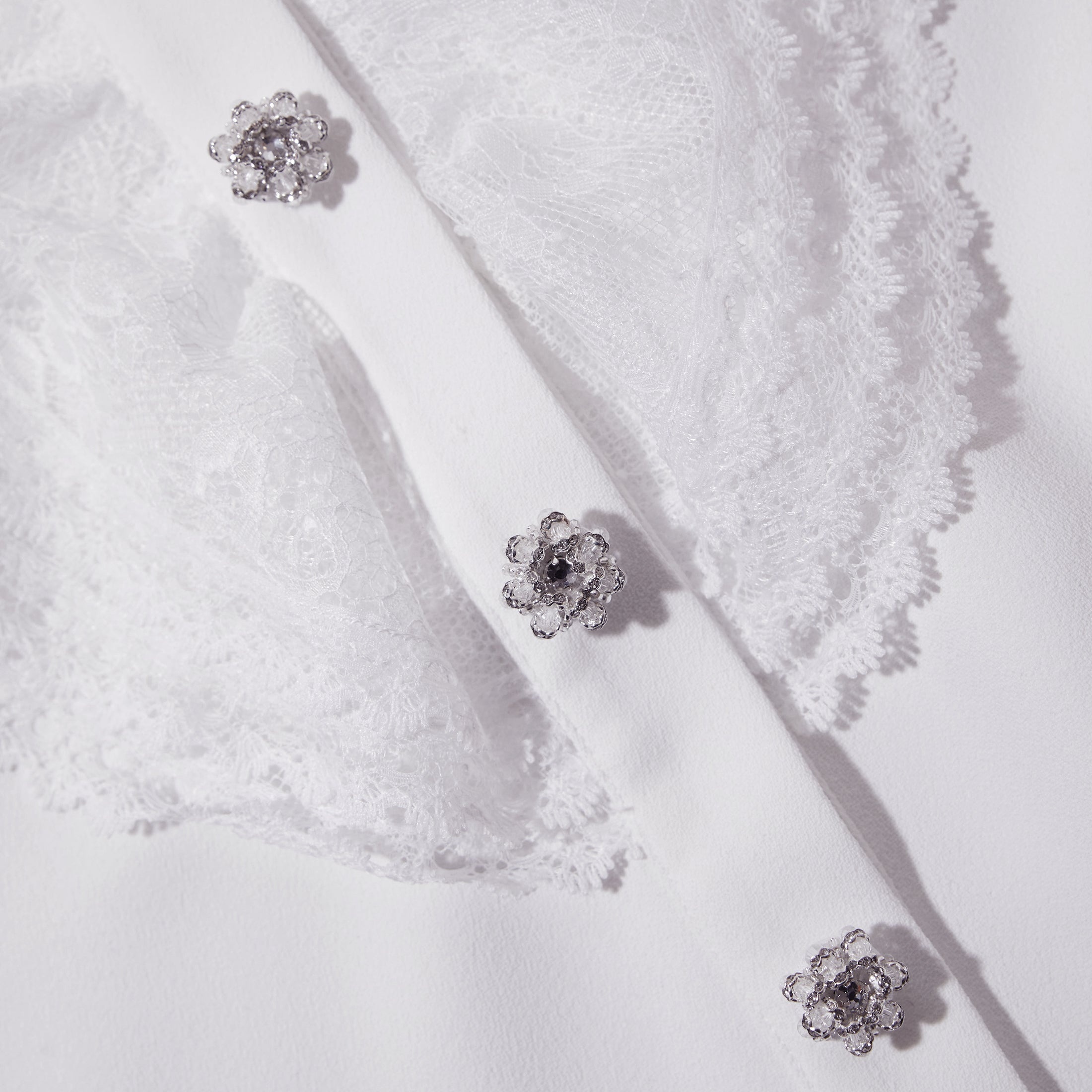 White Lace Bib Top - 6