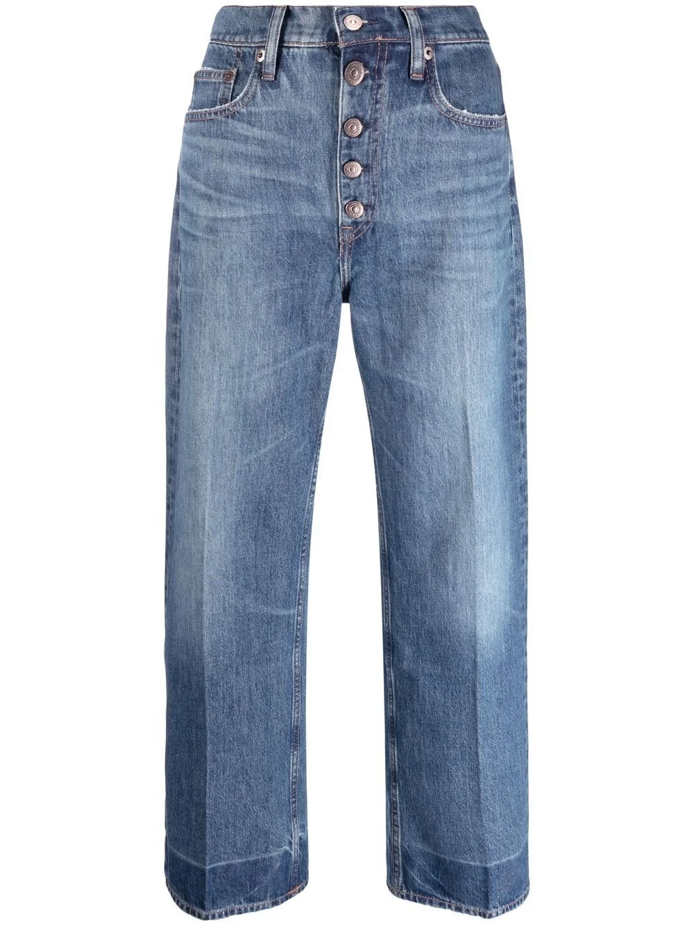 wide-leg cropped jeans - 1