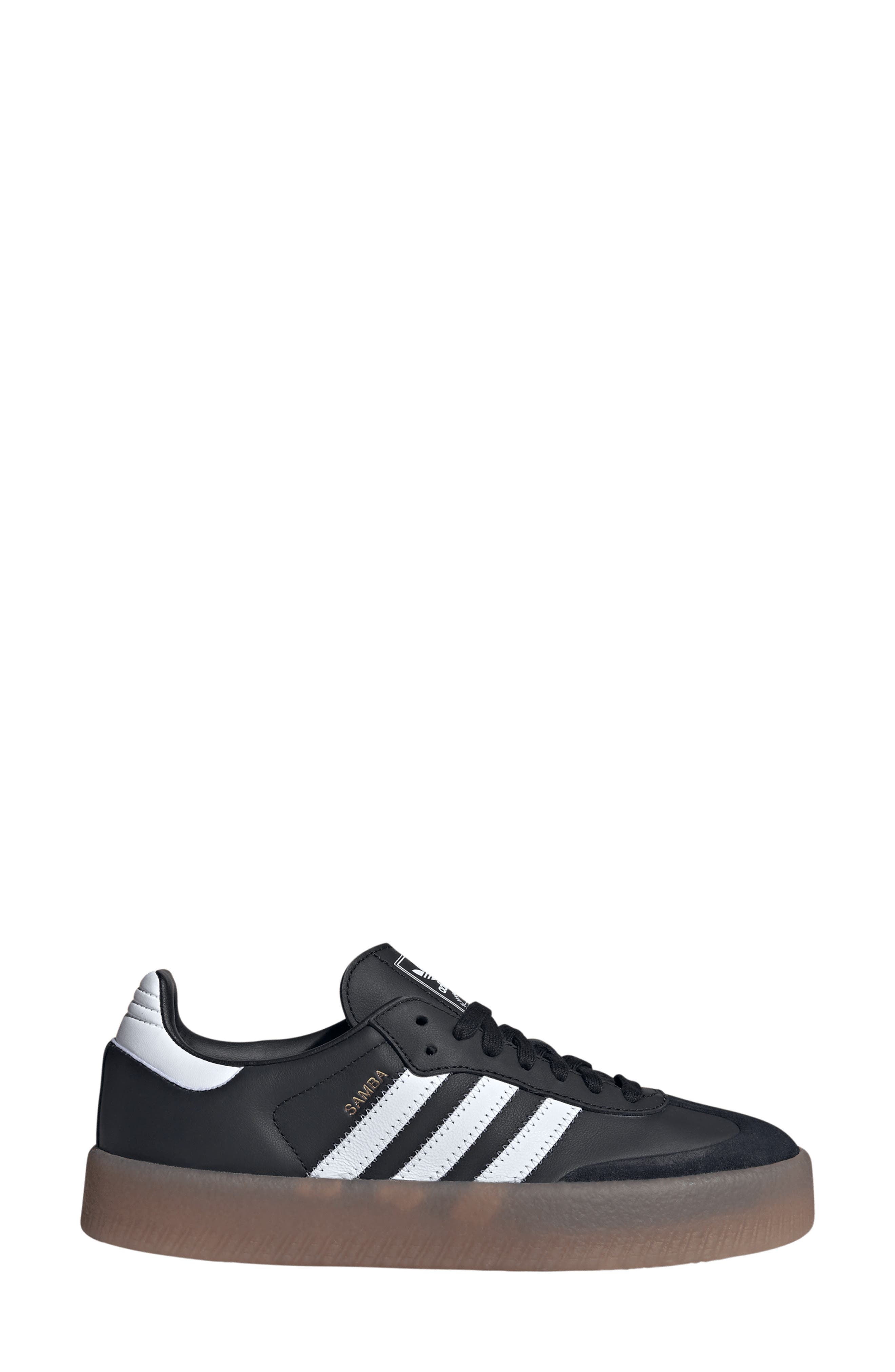adidas Sambae Sneaker in Core Black/White/Gold at Nordstrom - 3