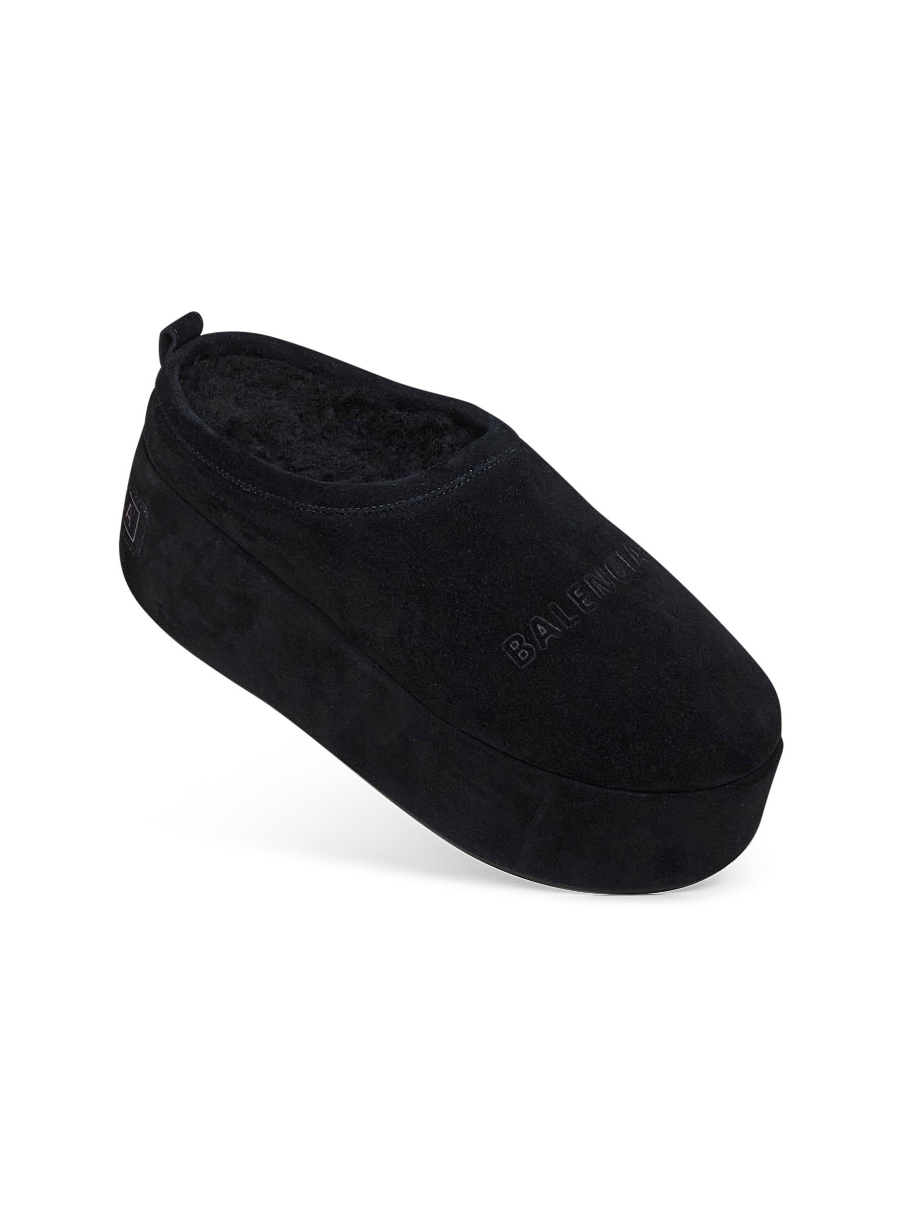 Black Alaska Soft platform mules - 4