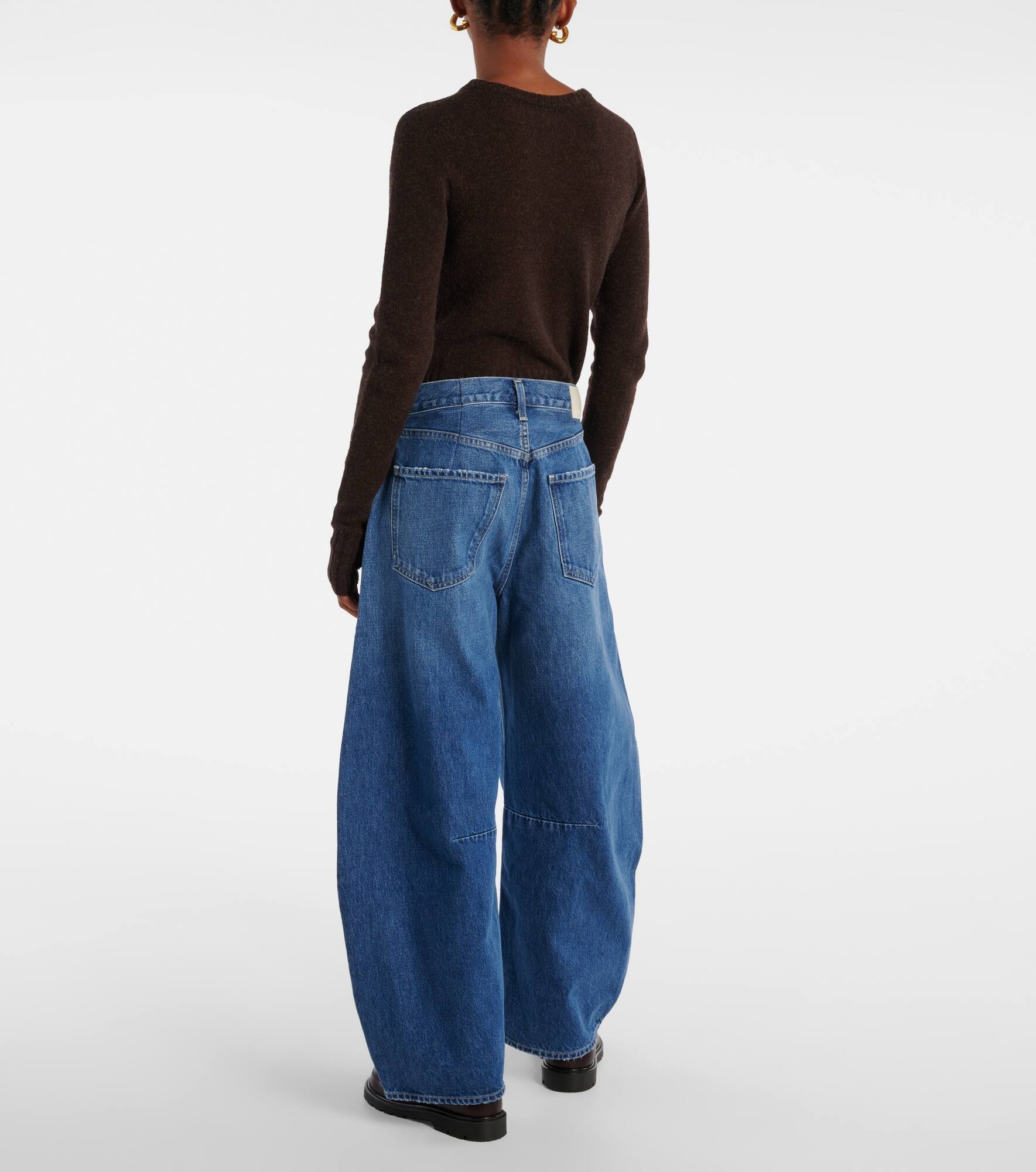Horseshoe wide-leg jeans - 3