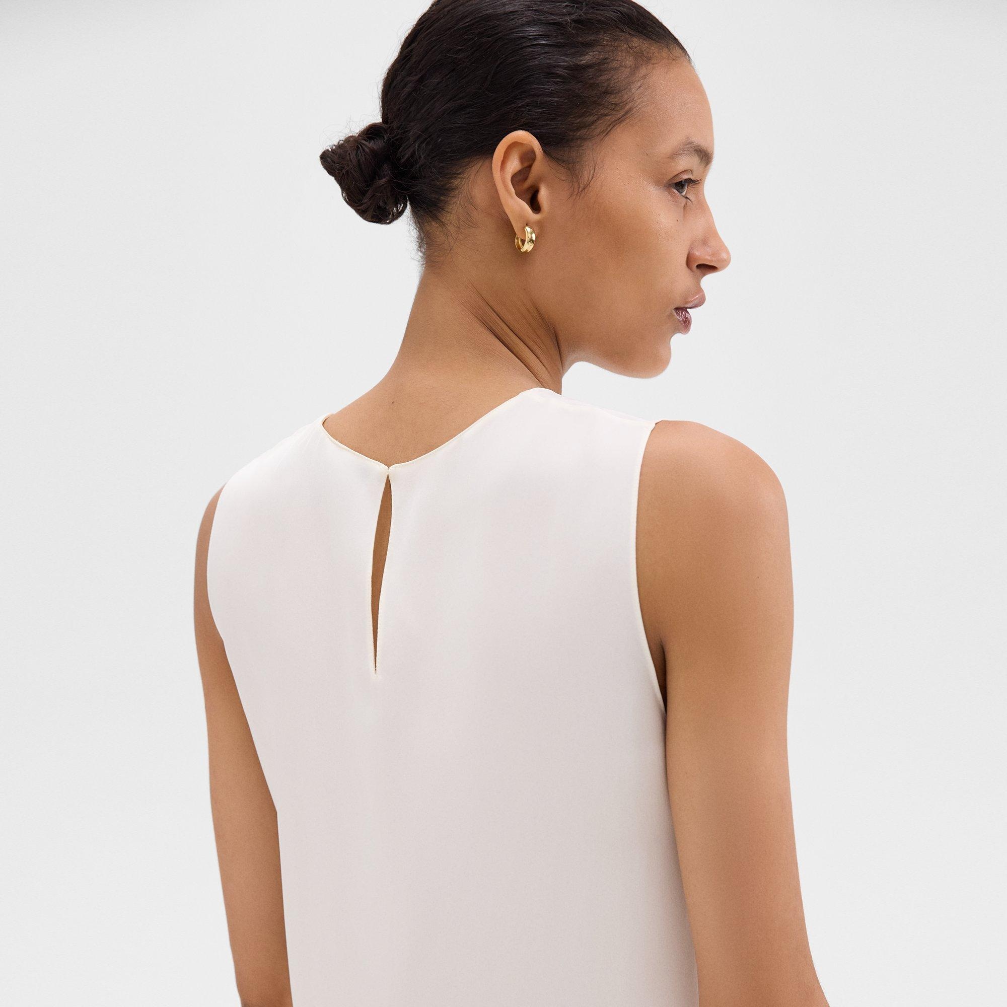 Shell Top in Silk Georgette - 5